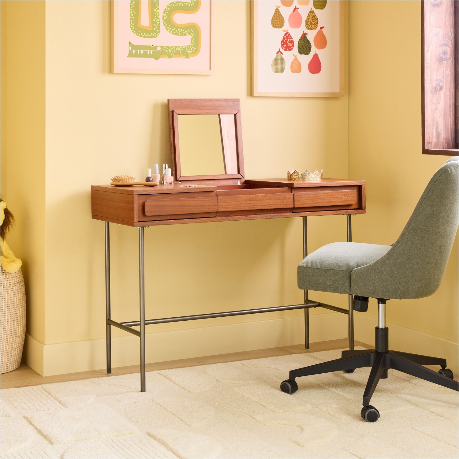 West Elm Gemini Vanity Desk (42") - image-8