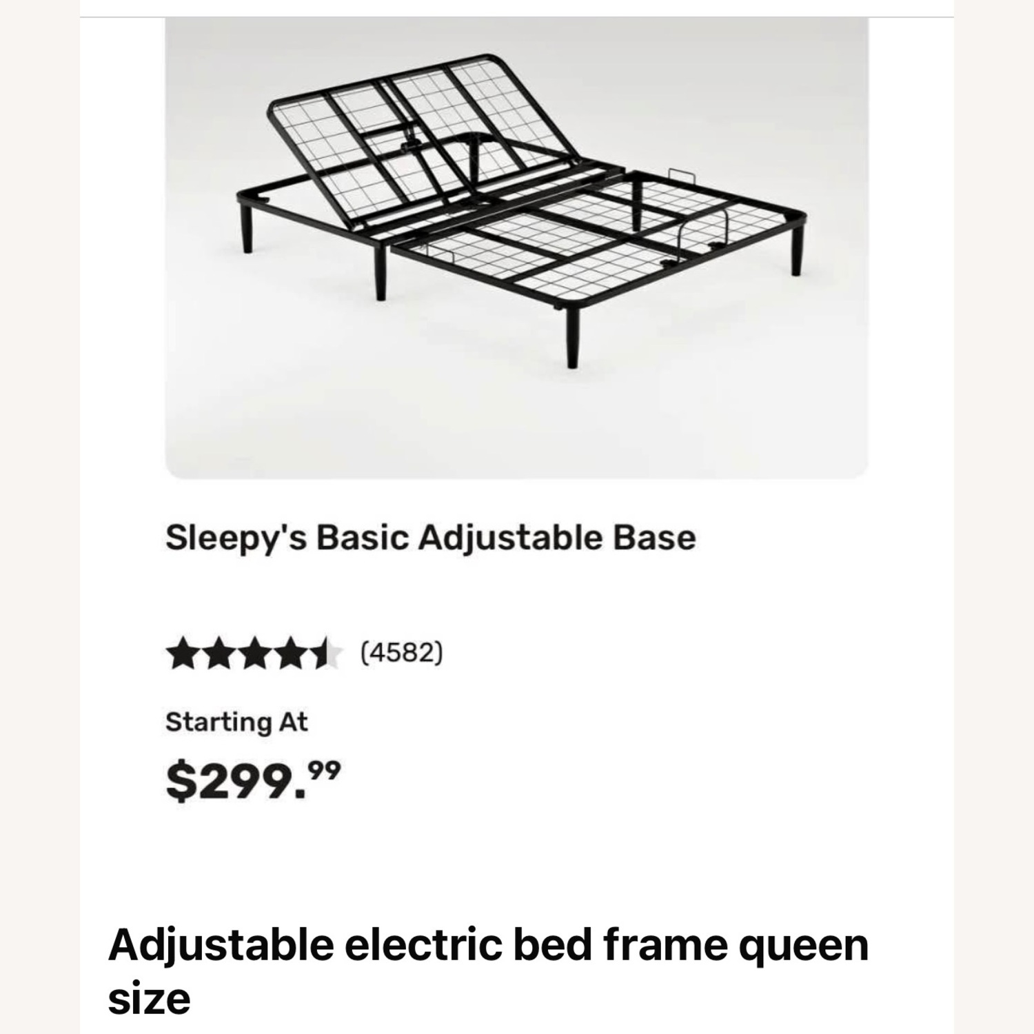 Sleepy's Queen Adjustable Bed Frame - image-1