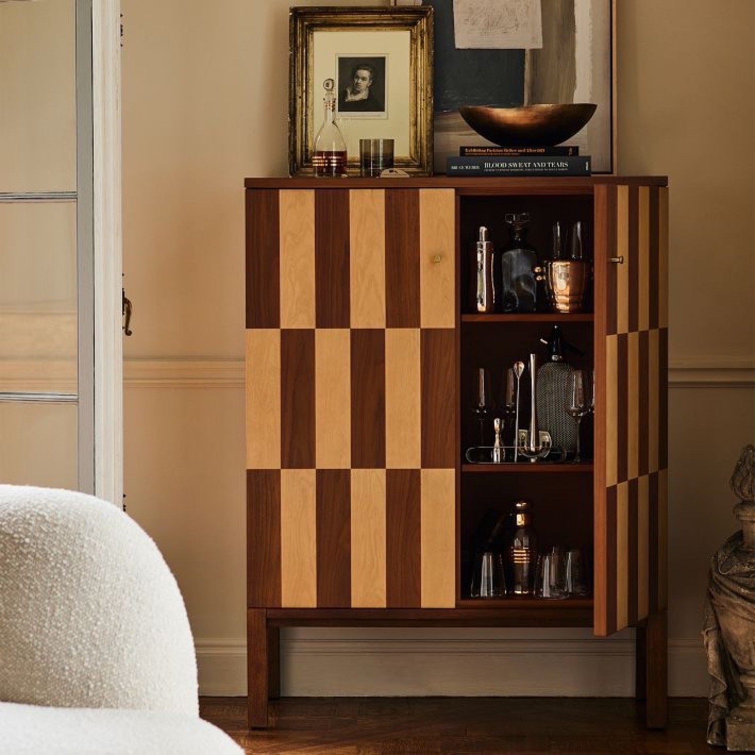 West Elm Artisan Bar Cabinet - image-1