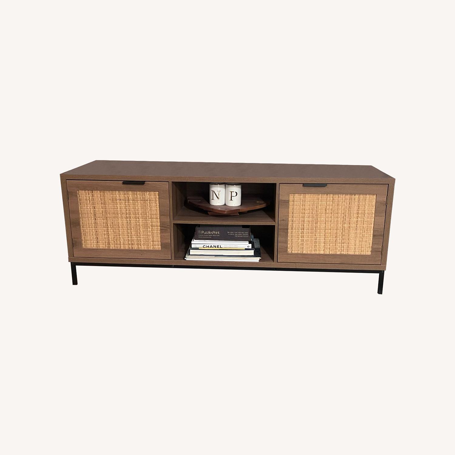 65 Inch Rustic TV Console Table - image-0