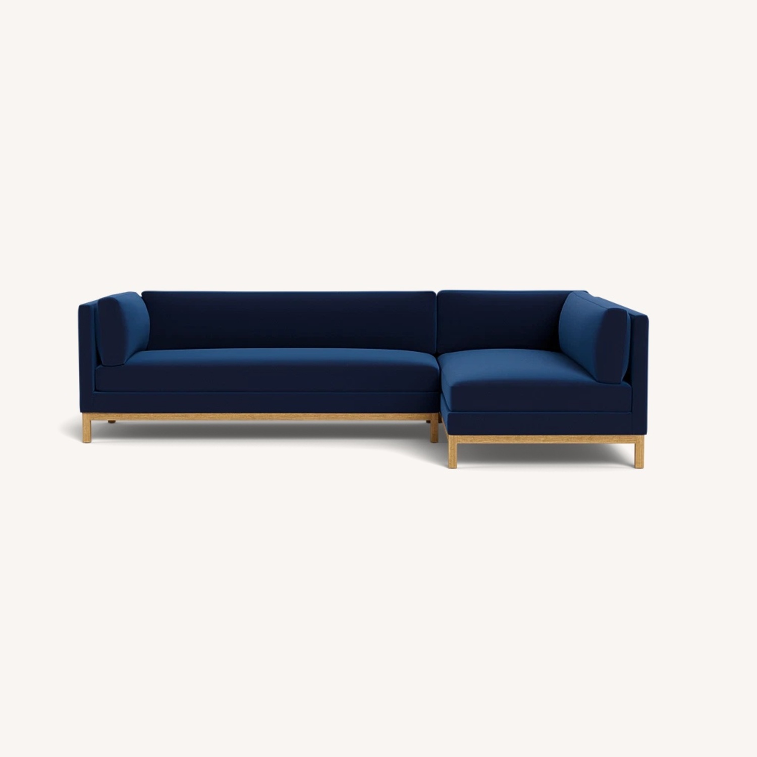 Interior Define Jasper Chaise Sectional Blue - image-5