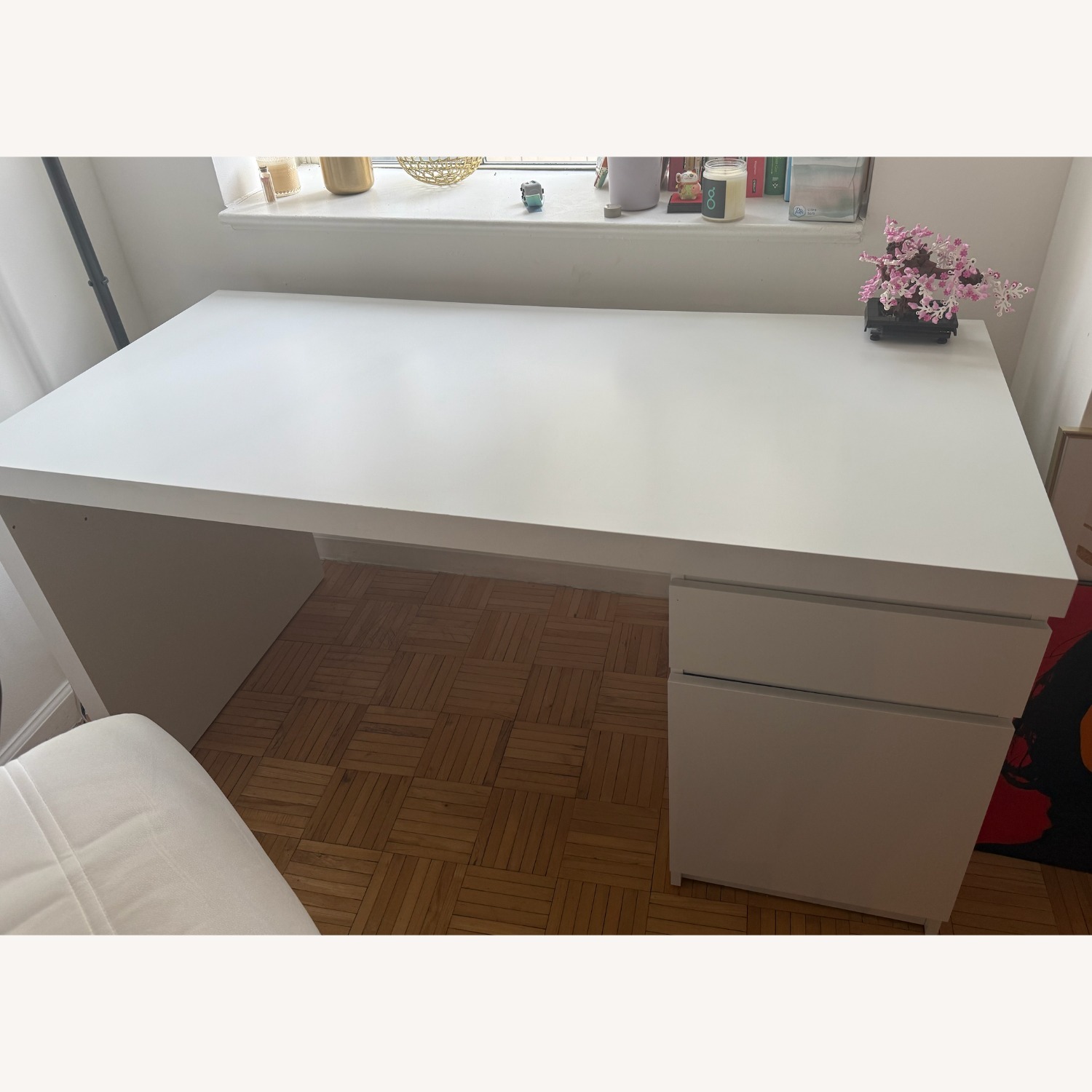 IKEA MALM Desk, White - image-1