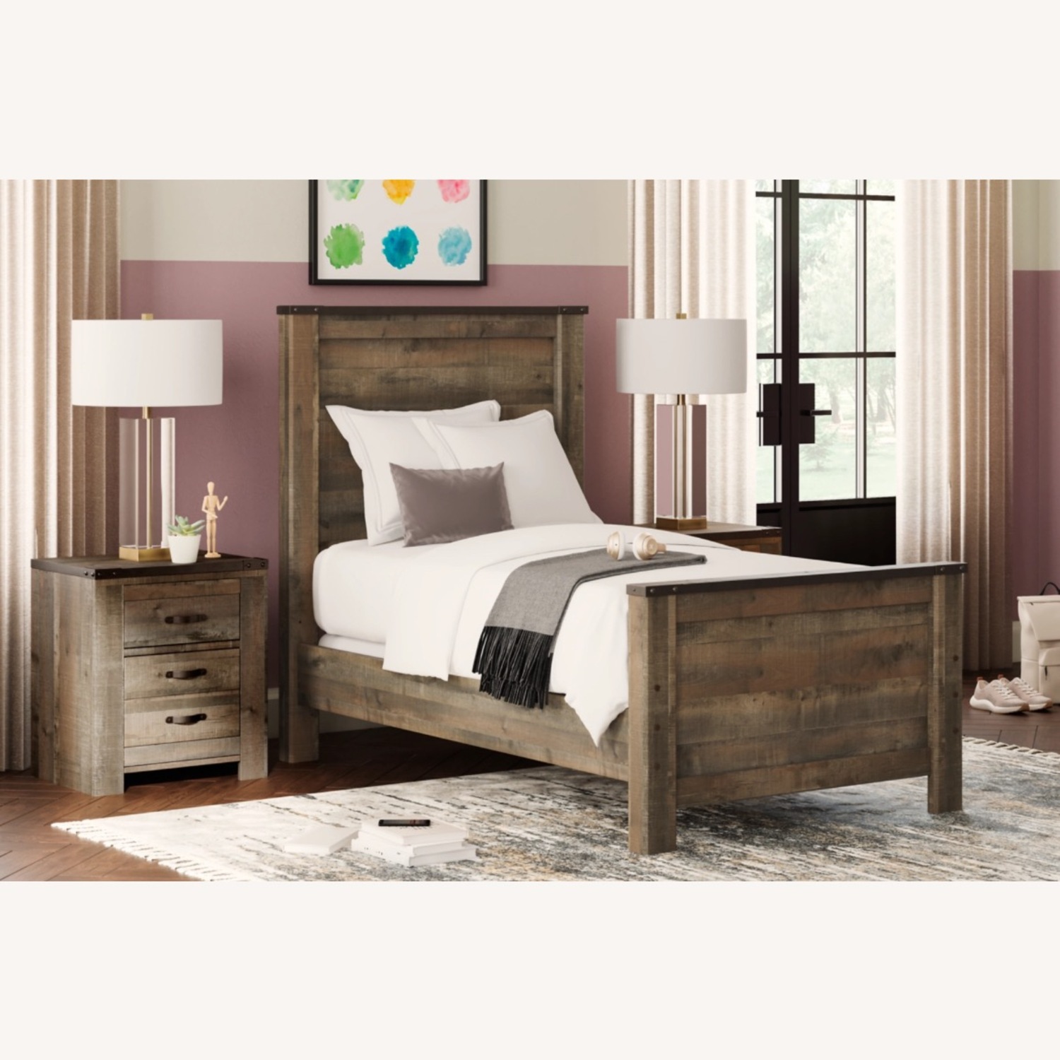 Ashley Furniture Trinell Twin Panel Bed - image-1