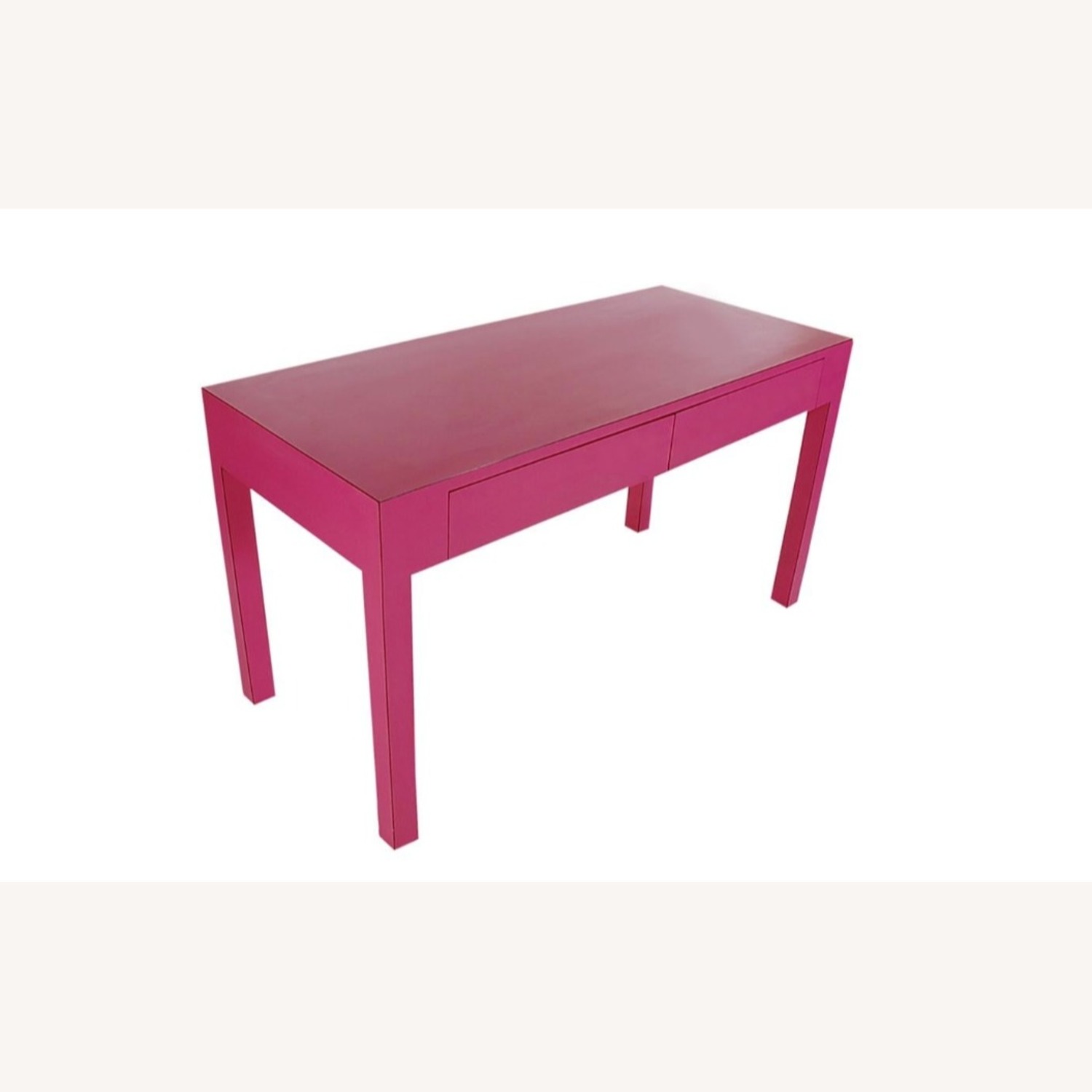 MCM Parsons Table/Desk in Pink/Fushia Laminate - image-3