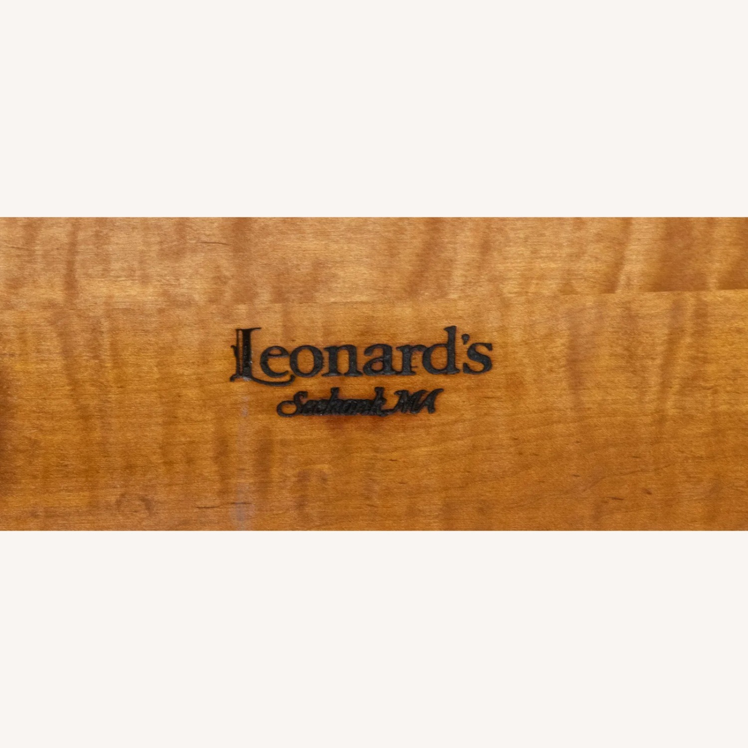 Leonards Queen Size Tiger Maple Canopy Bed - image-3