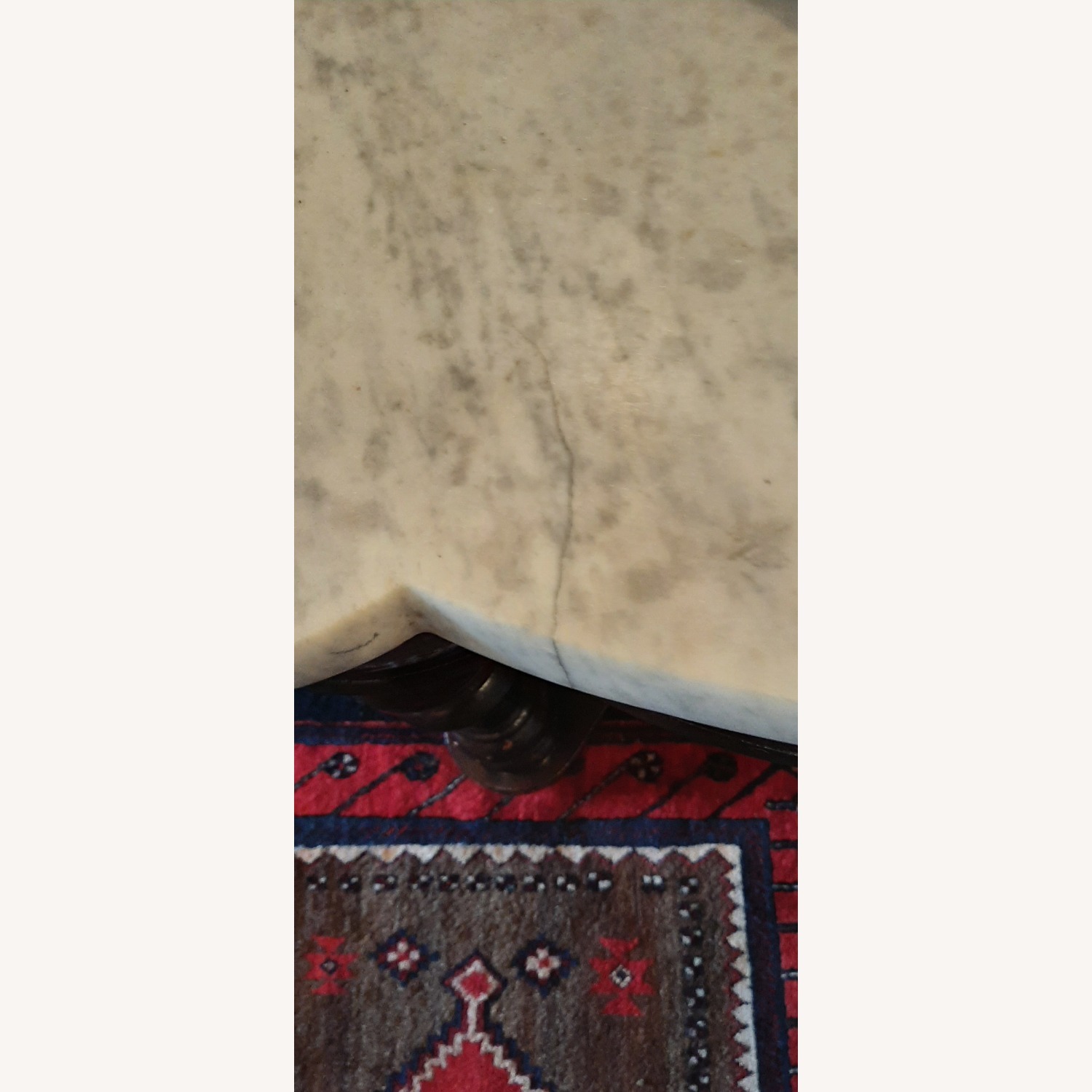 French Empire Entry Table / Marble Top - image-2