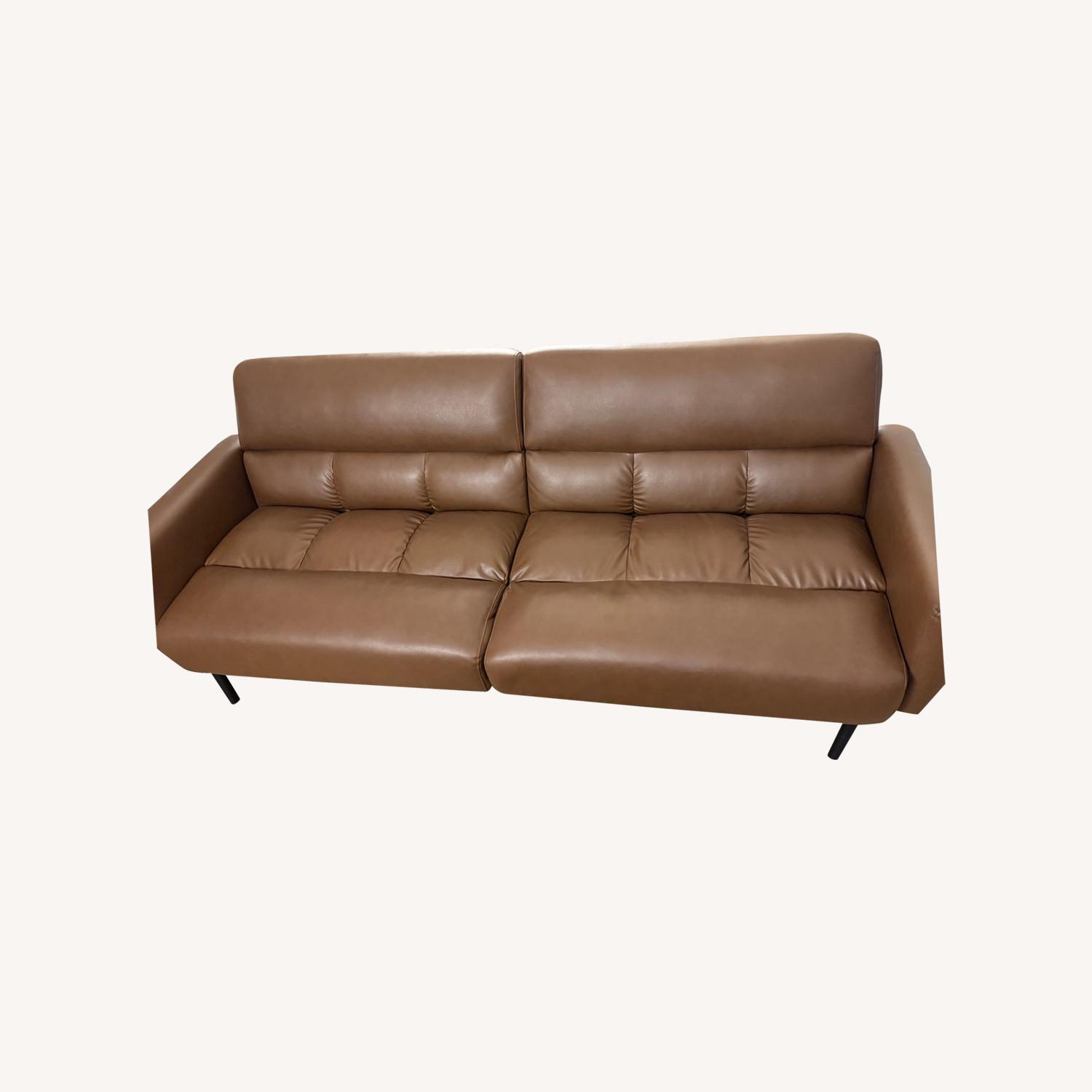Brown Sofa Bed - image-0