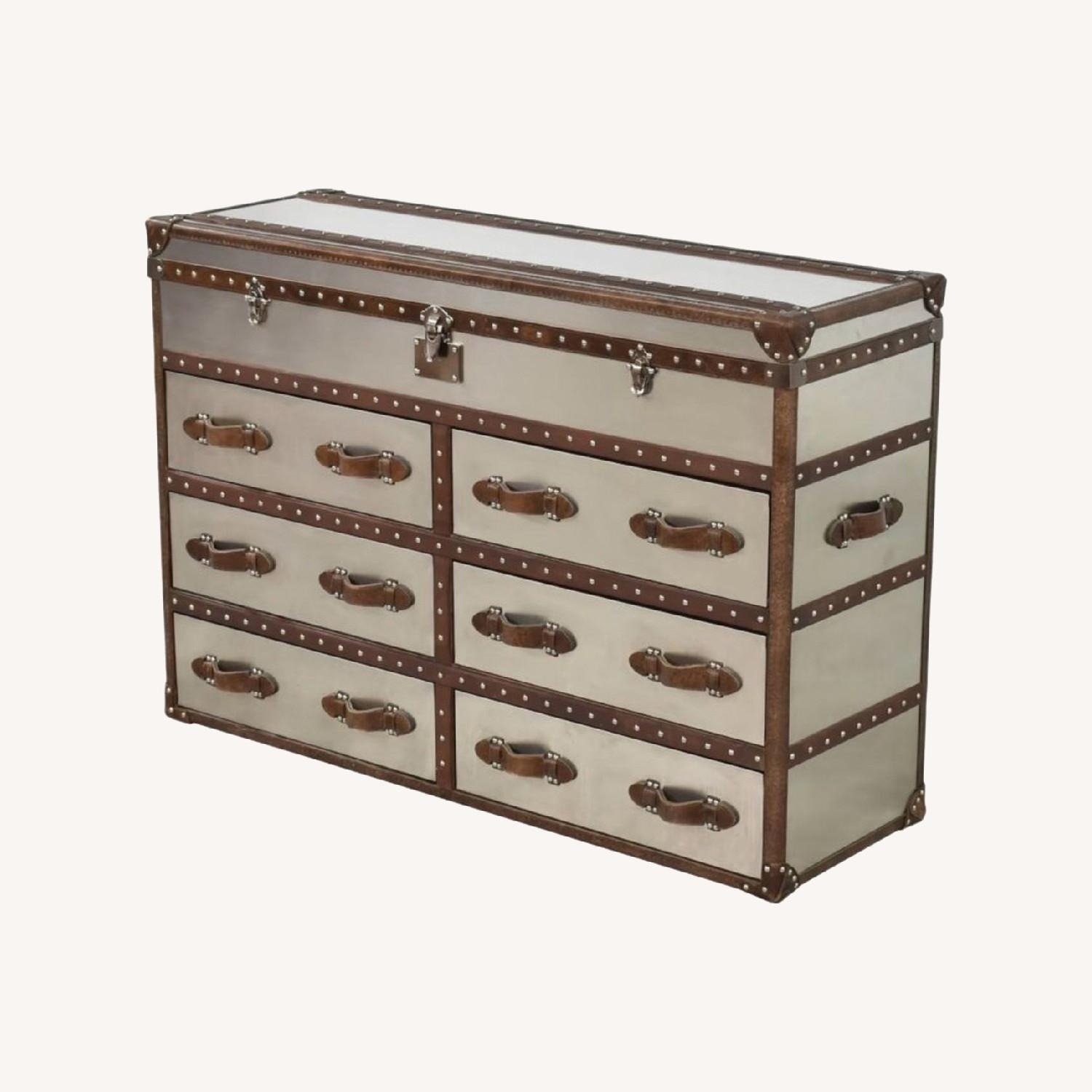 Restoration Hardware Steamer Trunk Dresser  - image-1