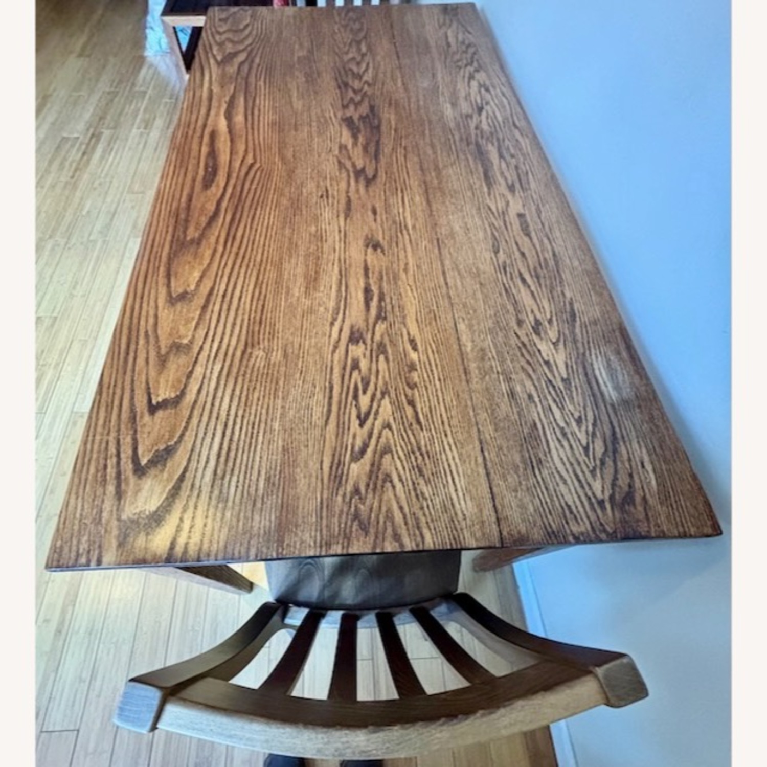 Large Oak Table with Drawer - image-2