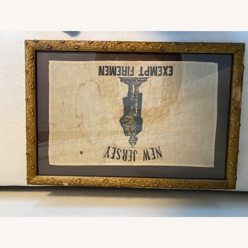 Used Late 19th Century NJ Exempt Fireman Banner for sale on AptDeco