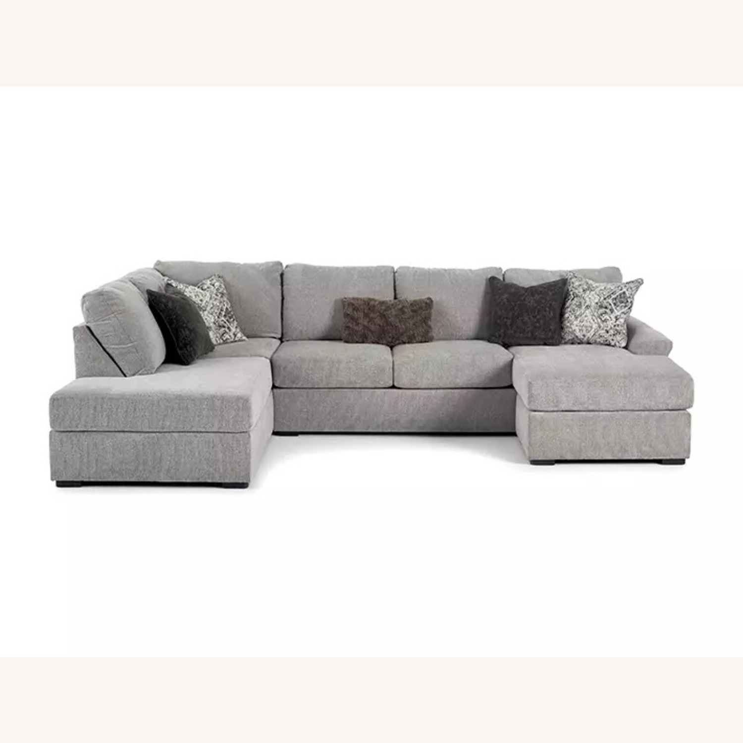 Broyhill Parkdale Silver Sectional Sofa - image-5