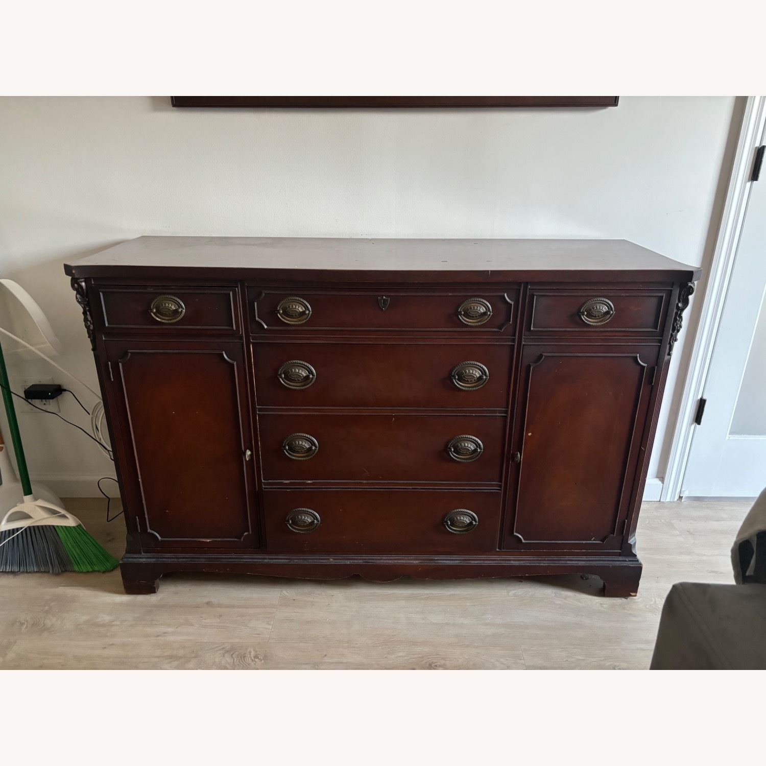 Antique Buffet Table - image-1