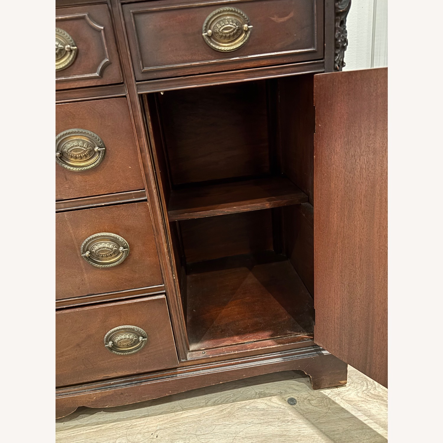 Antique Buffet Table - image-3