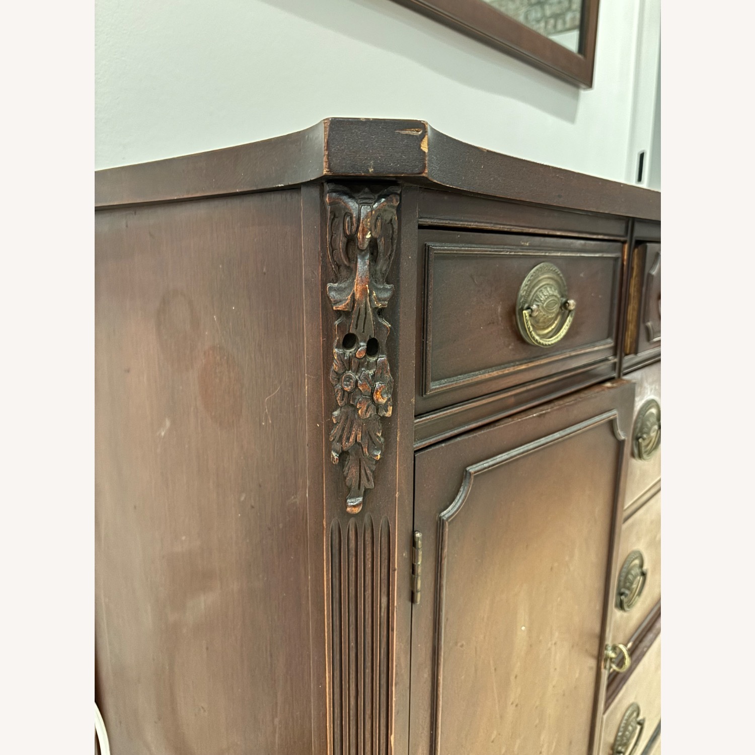 Antique Buffet Table - image-4