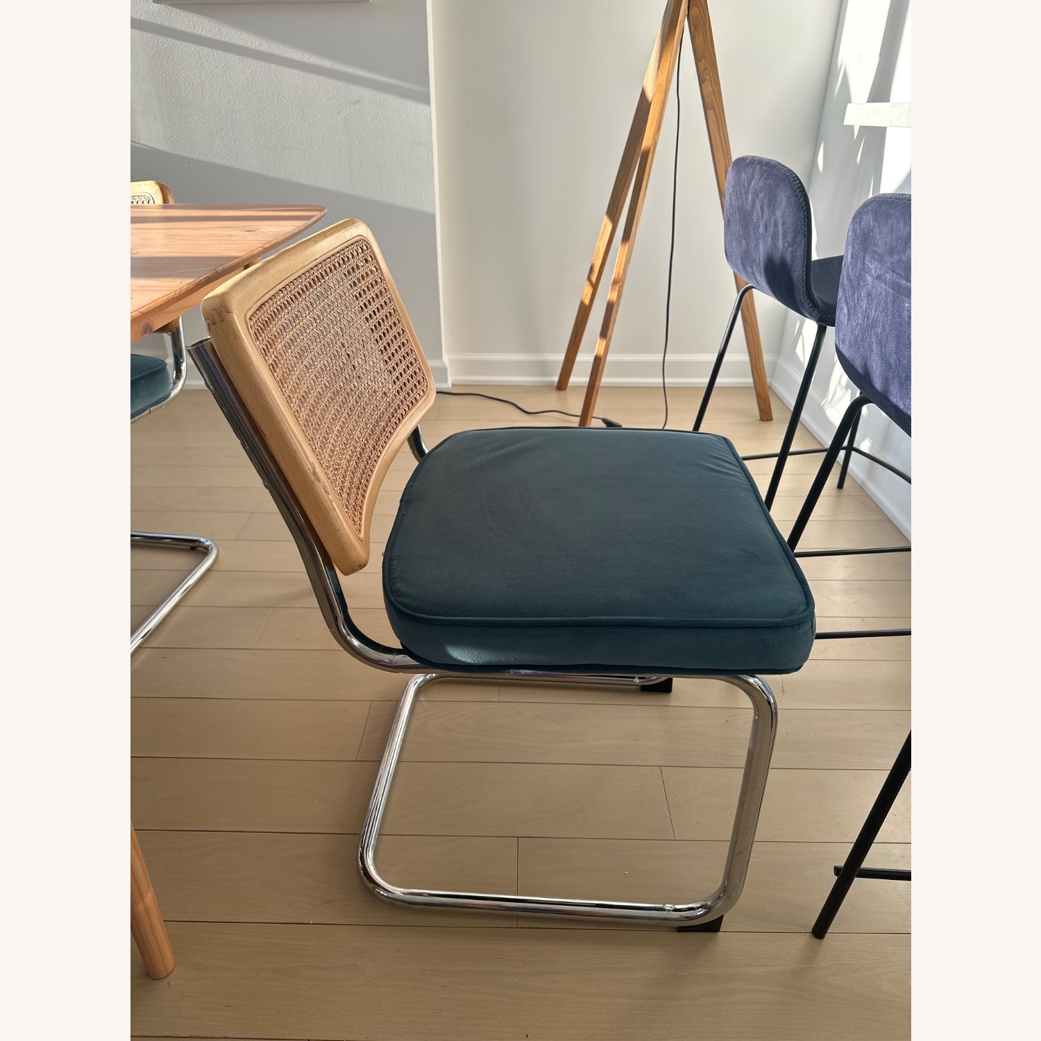 Cane Light Wood Dining Chairs - image-3