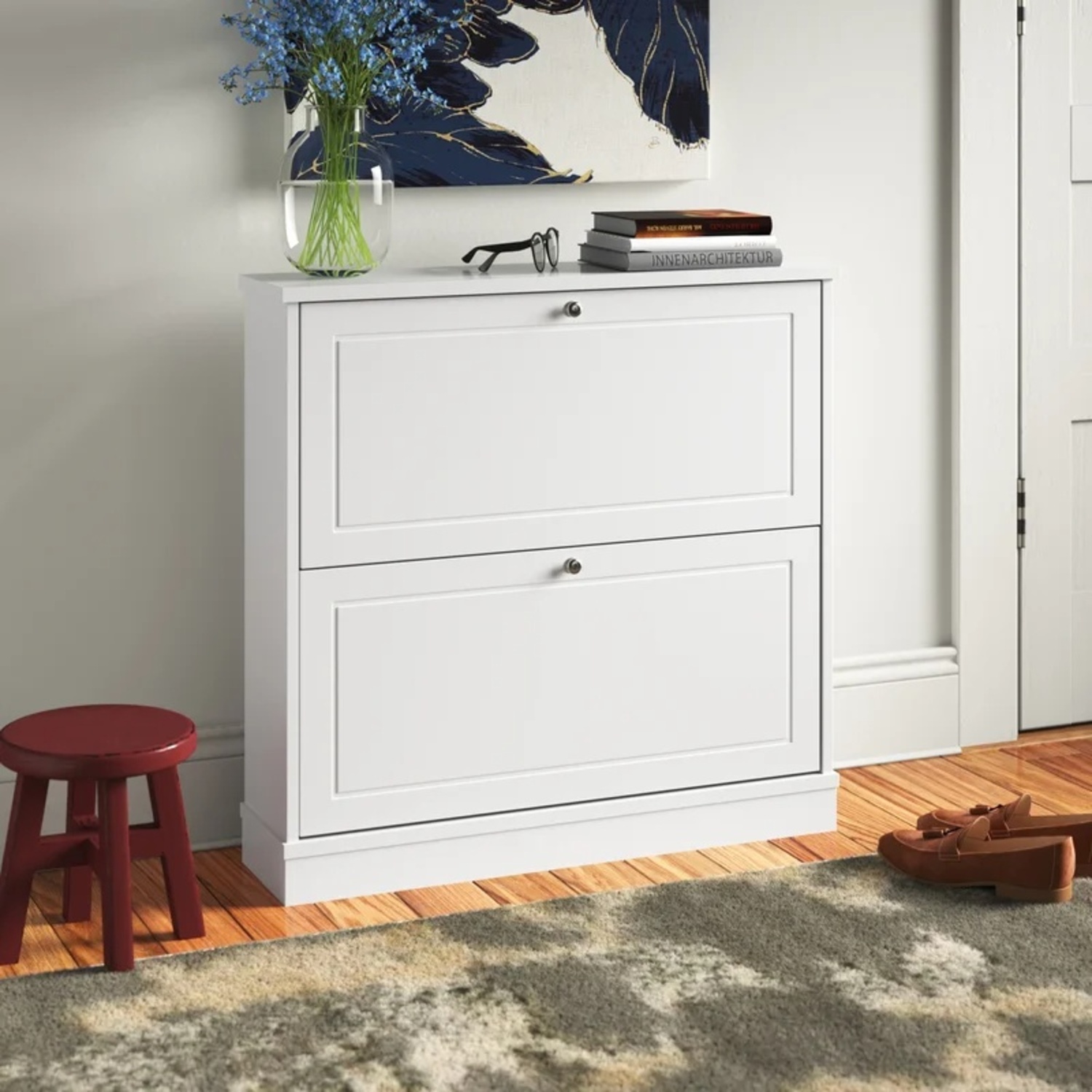 Two Row Shoe Storage Cabinet - image-4