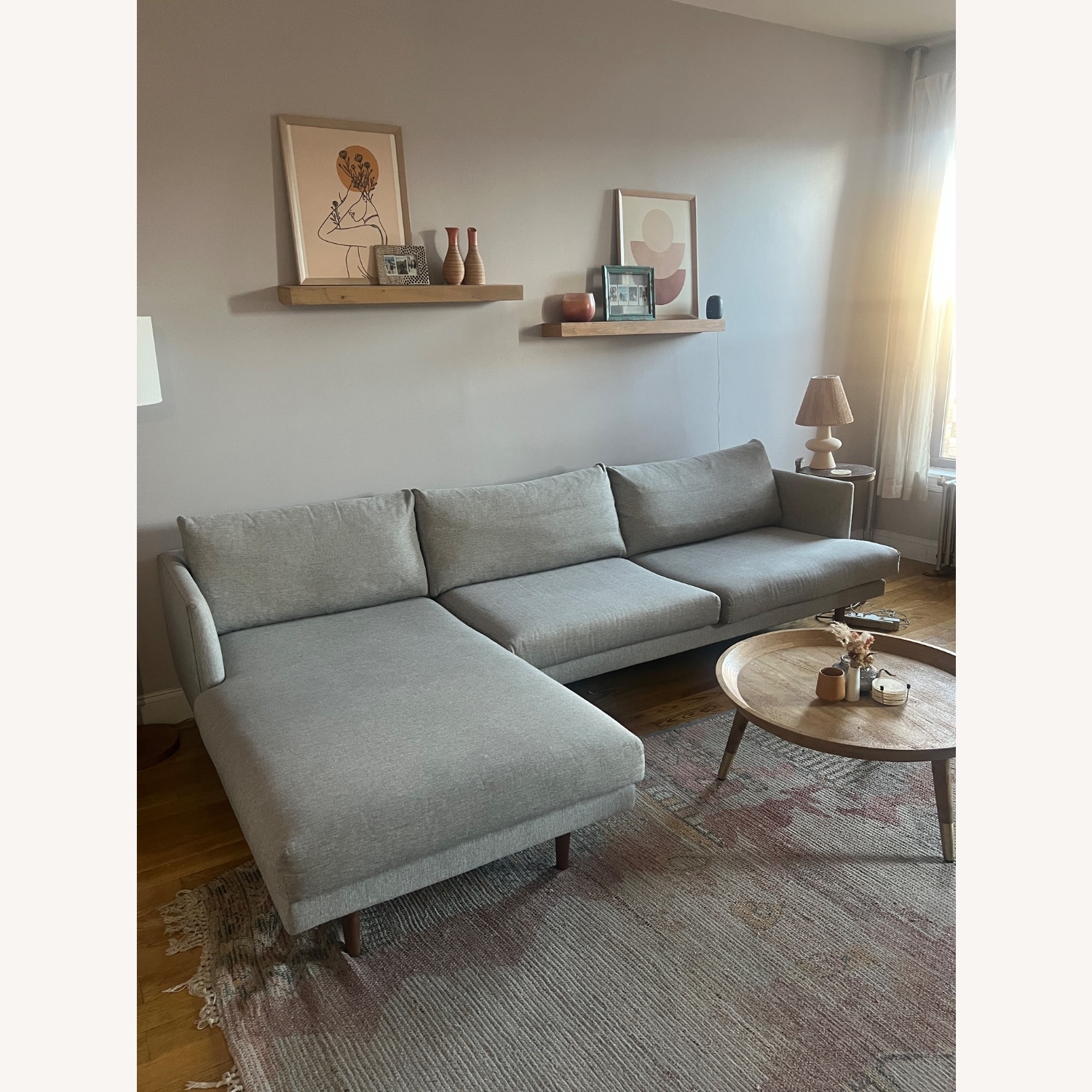 Article Burrard 112” Left Sectional Sea Salt Grey - image-4