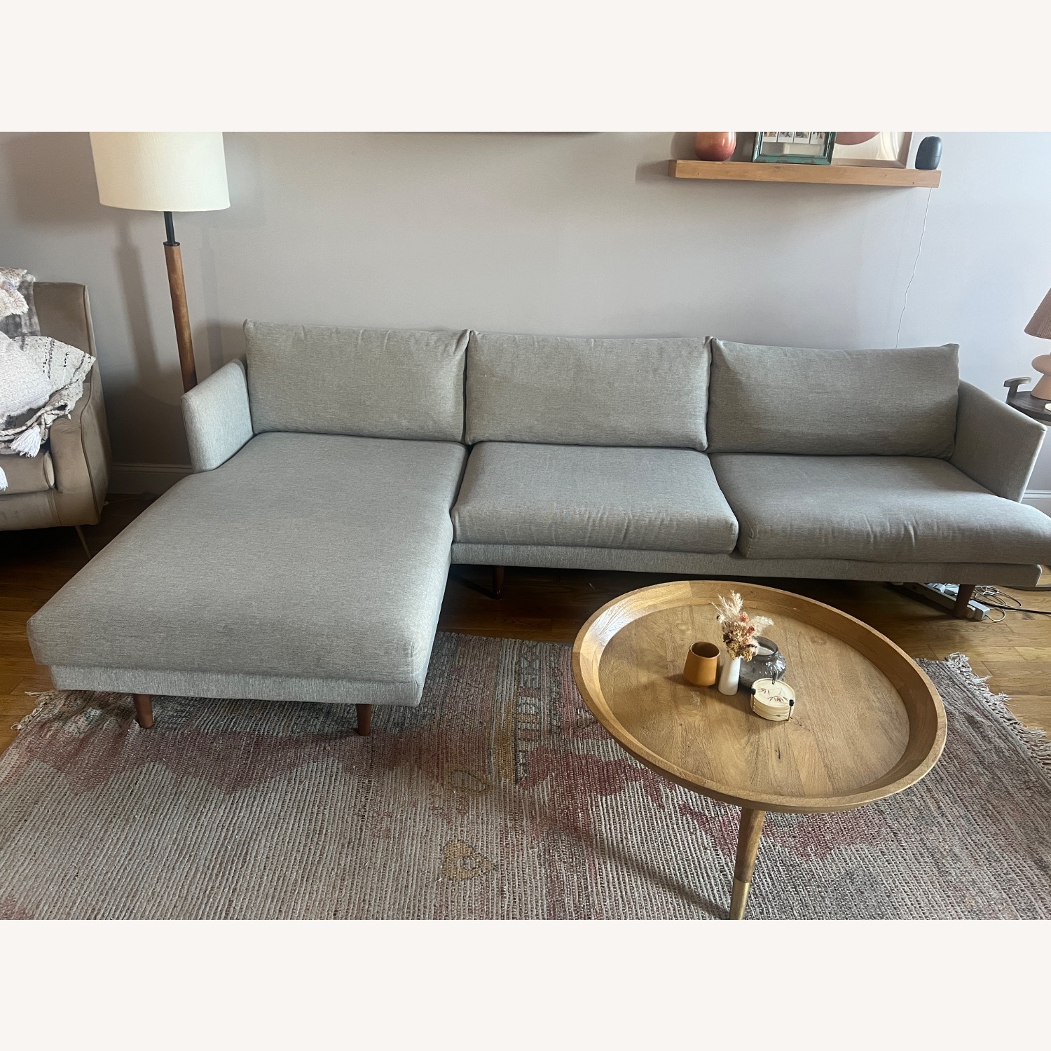 Article Burrard 112” Left Sectional Sea Salt Grey - image-9