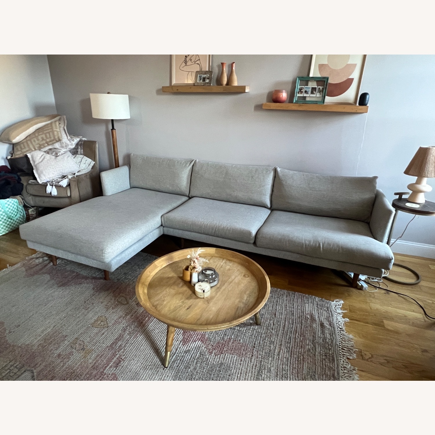 Article Burrard 112” Left Sectional Sea Salt Grey - image-10