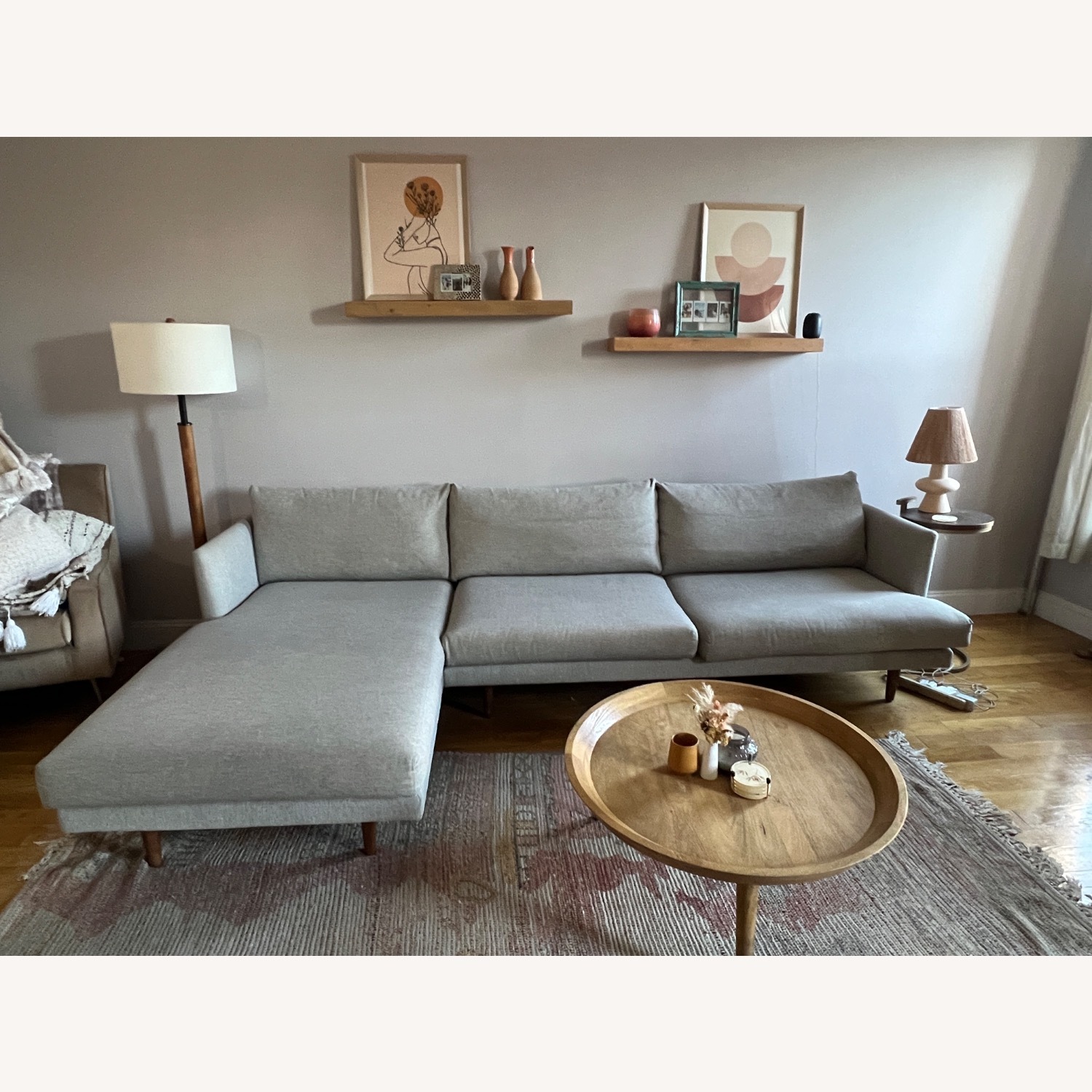 Article Burrard 112” Left Sectional Sea Salt Grey - image-5