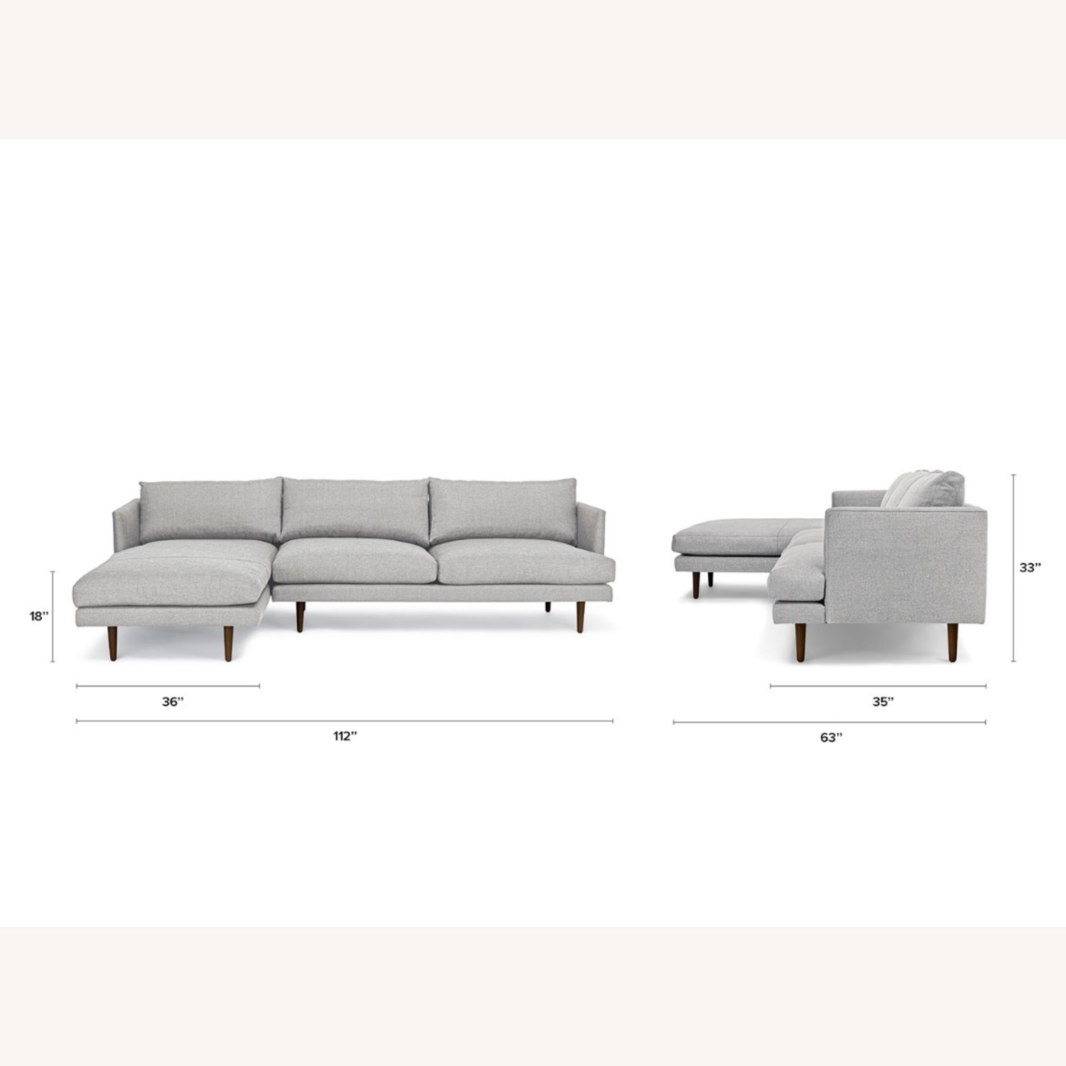 Article Burrard 112” Left Sectional Sea Salt Grey - image-24