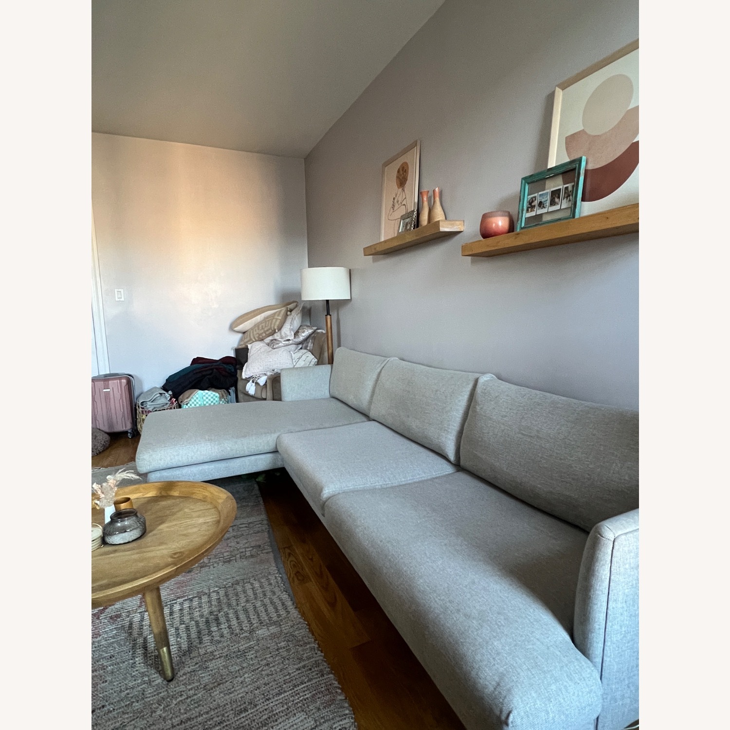 Article Burrard 112” Left Sectional Sea Salt Grey - image-11