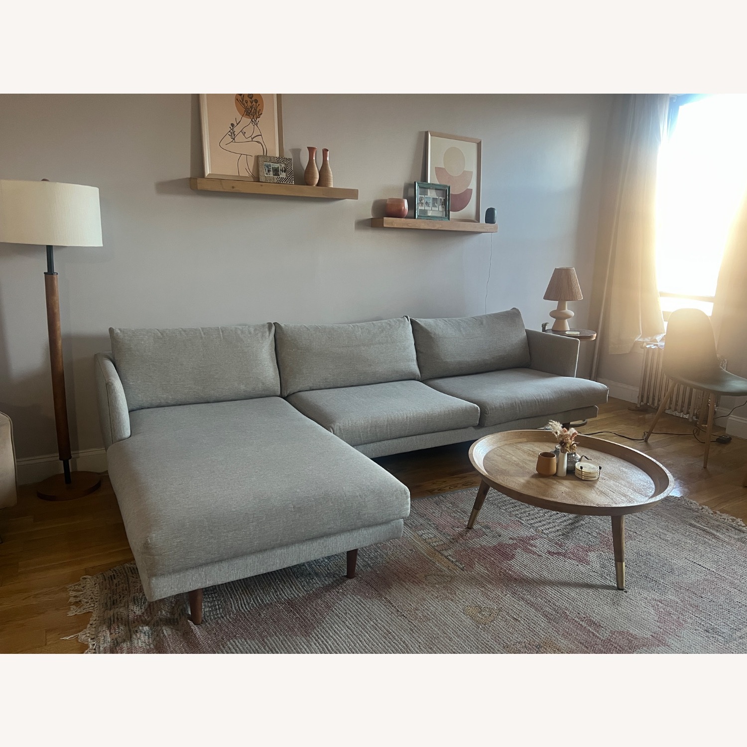 Article Burrard 112” Left Sectional Sea Salt Grey - image-8