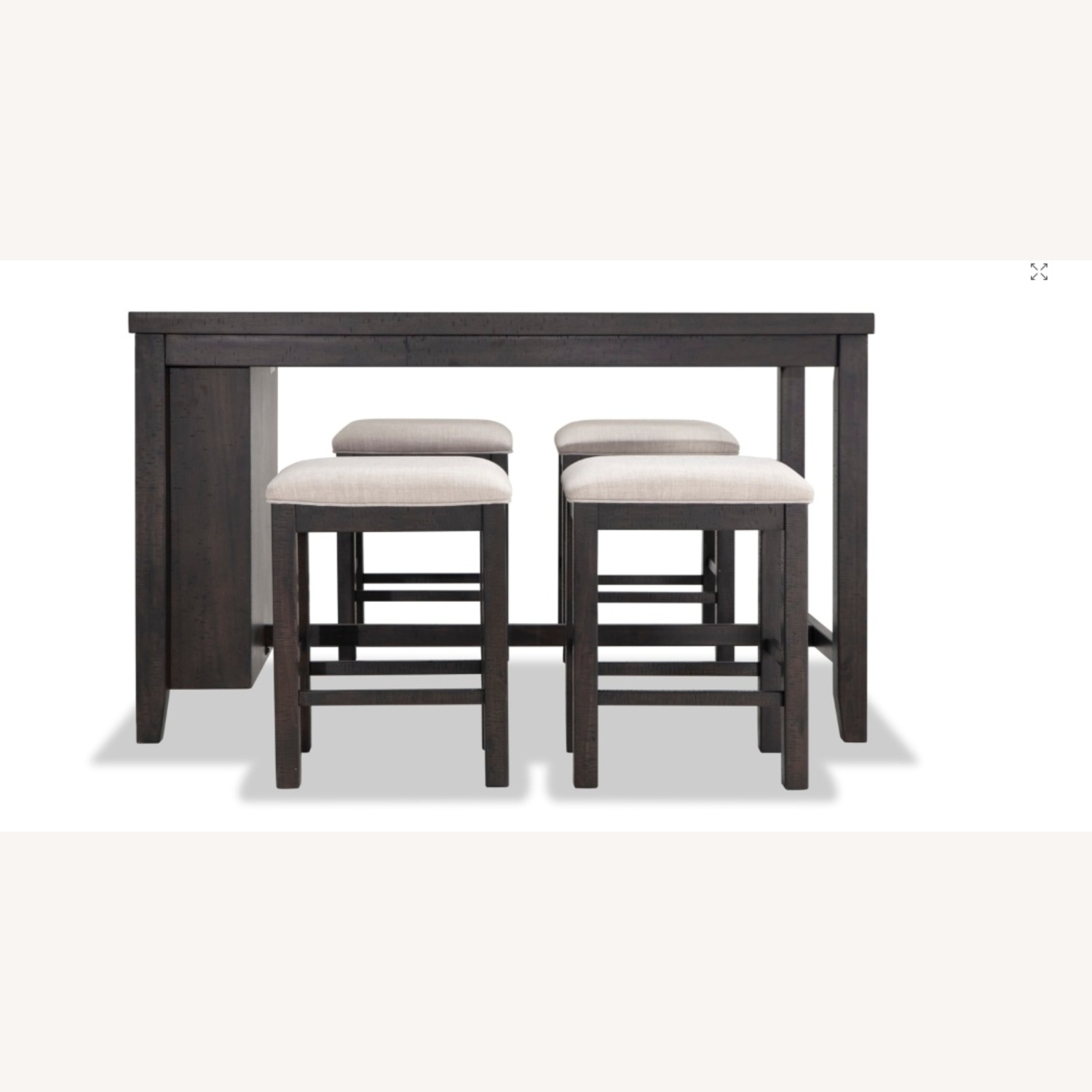 Sonoma 5 Piece Espresso Upholstered Counter Height Dining Set - image-6