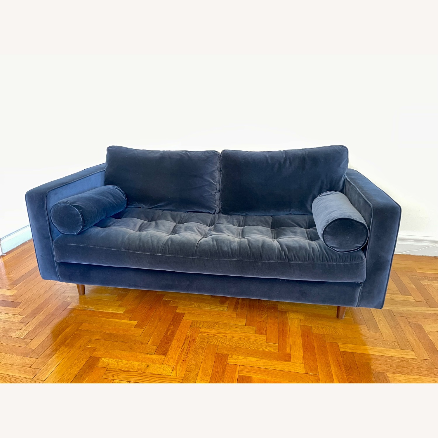 Article Sven Blue Velvet 72 Sofa - image-1