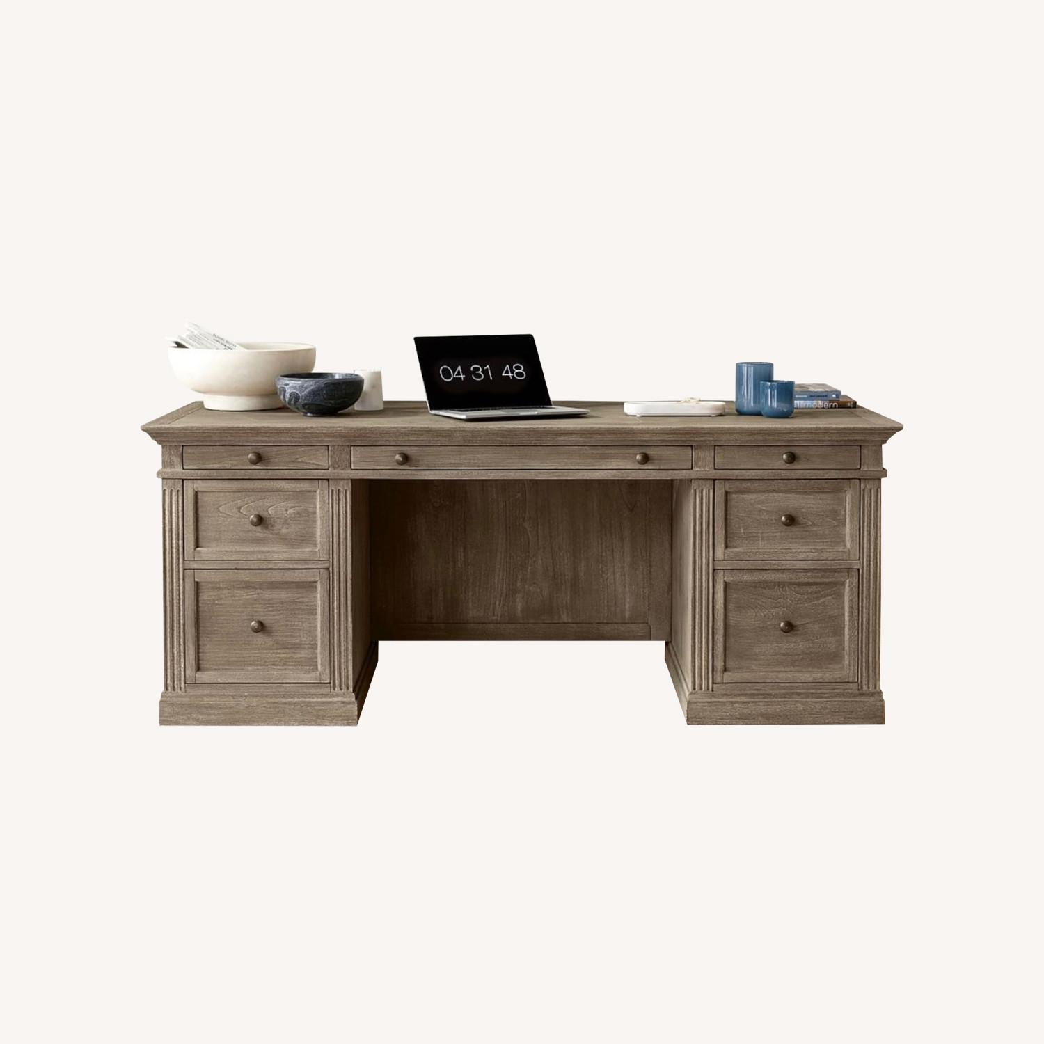 Pottery Barn Livingston Executive Desk (75") - image-0