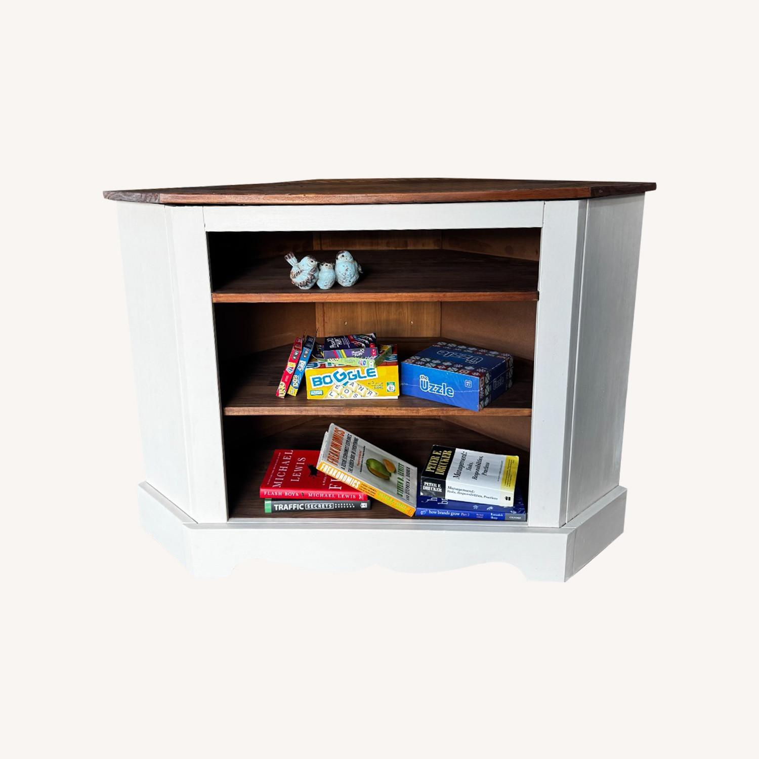 Rustic Multipurpose Corner Cabinet - image-0