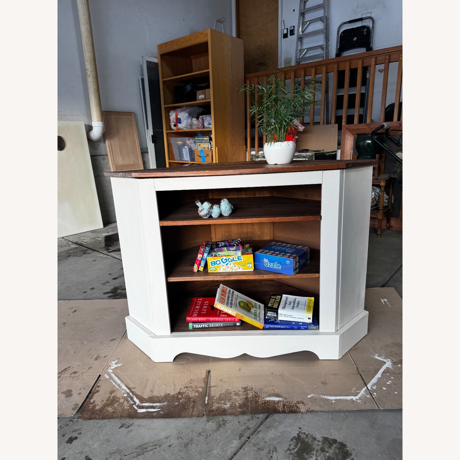 Rustic Multipurpose Corner Cabinet - image-3