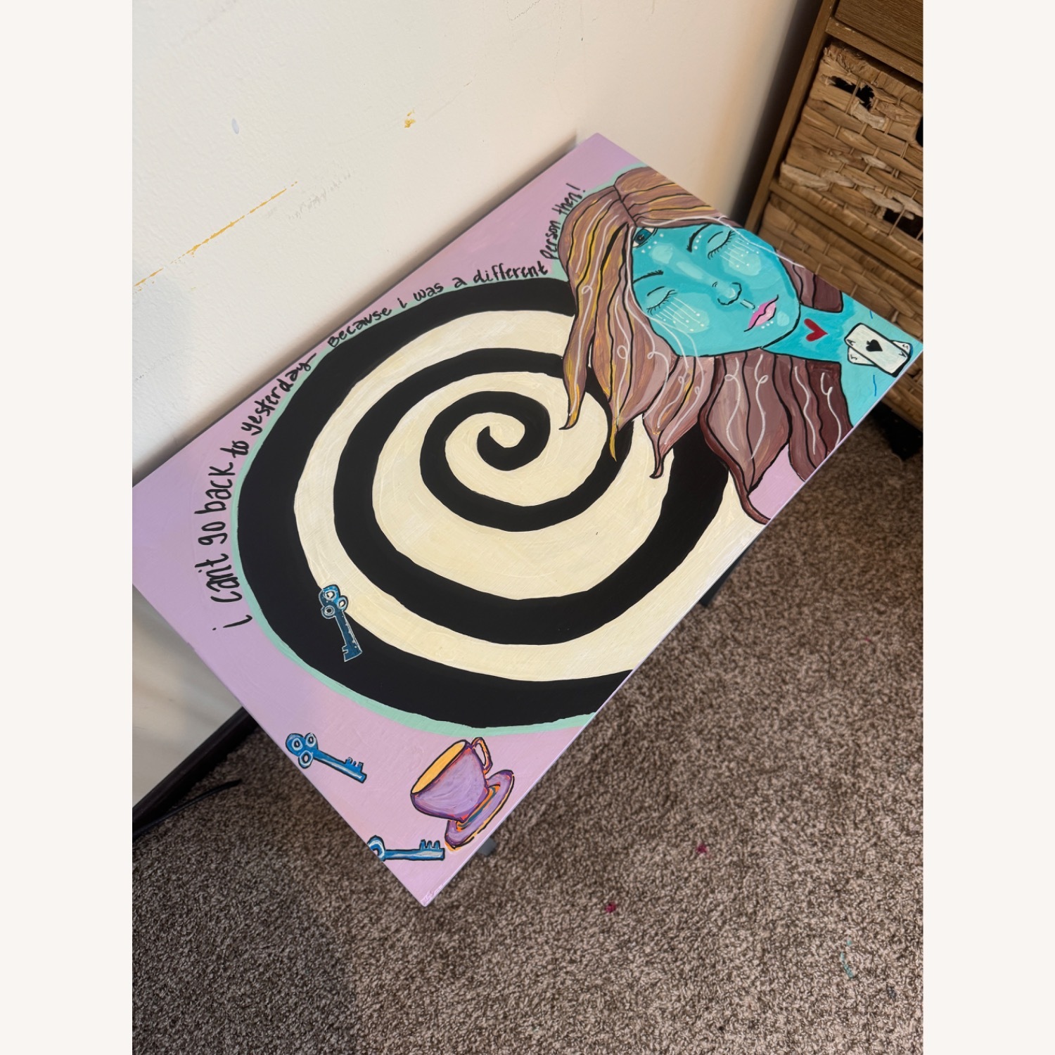 Artisian Alice in Wonderland Stacking Tables - image-10