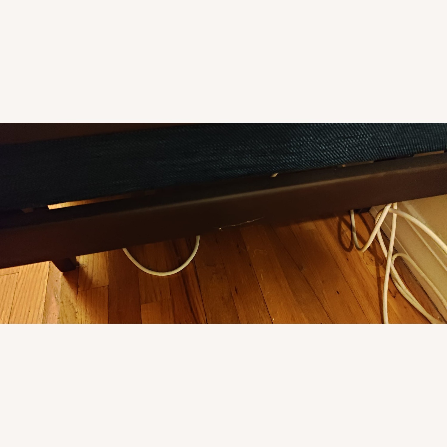 Navy Blue Chaise Lounge with Accent Pillows - image-1