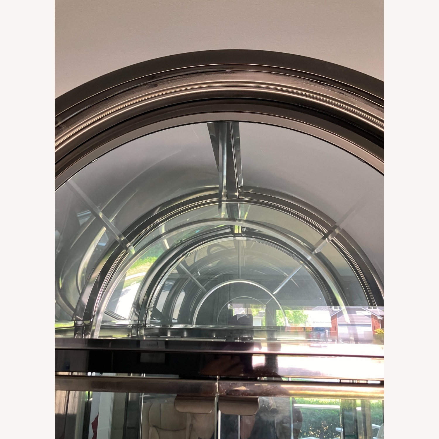 Contemporary Glass Curio Display Cabinet - image-7