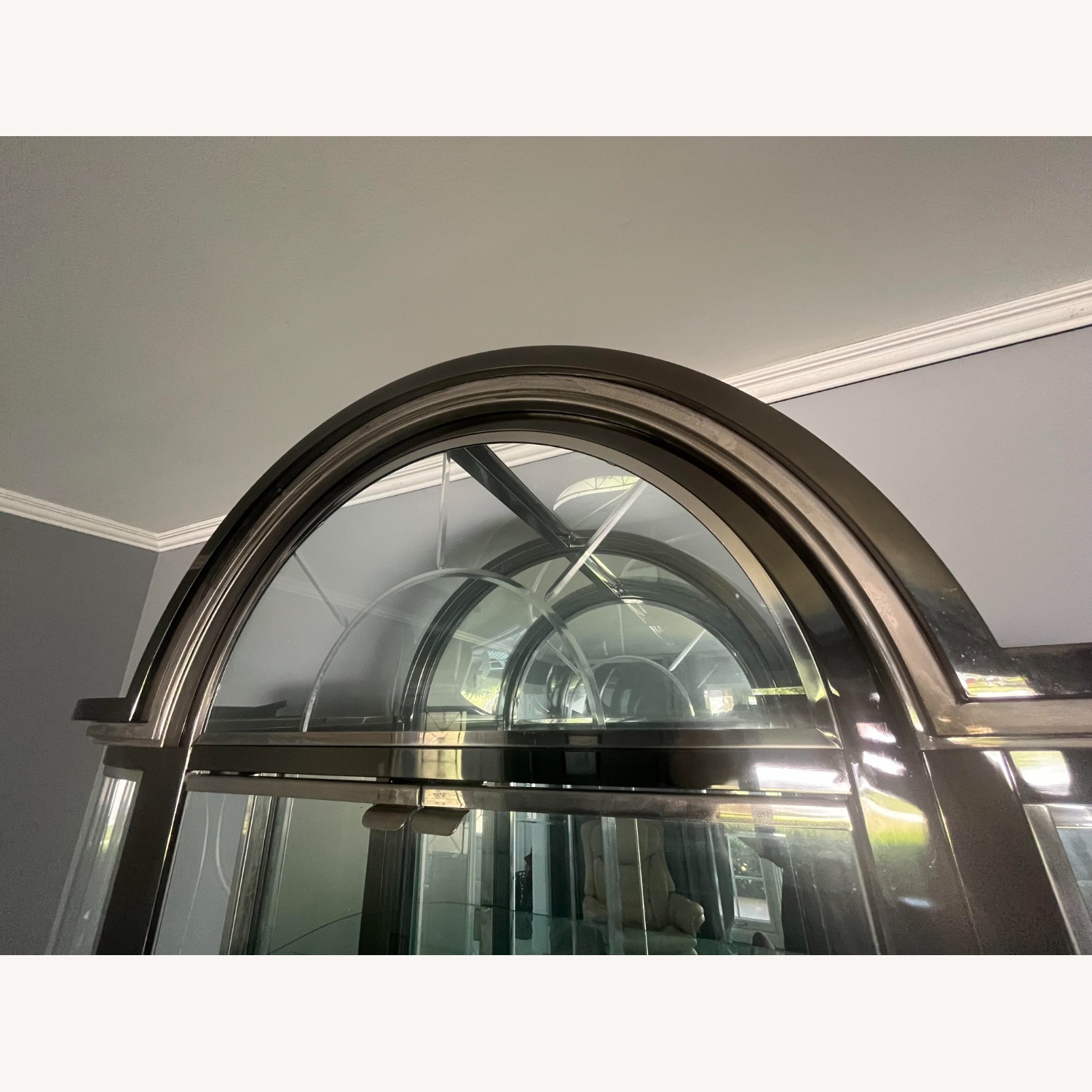 Contemporary Glass Curio Display Cabinet - image-8