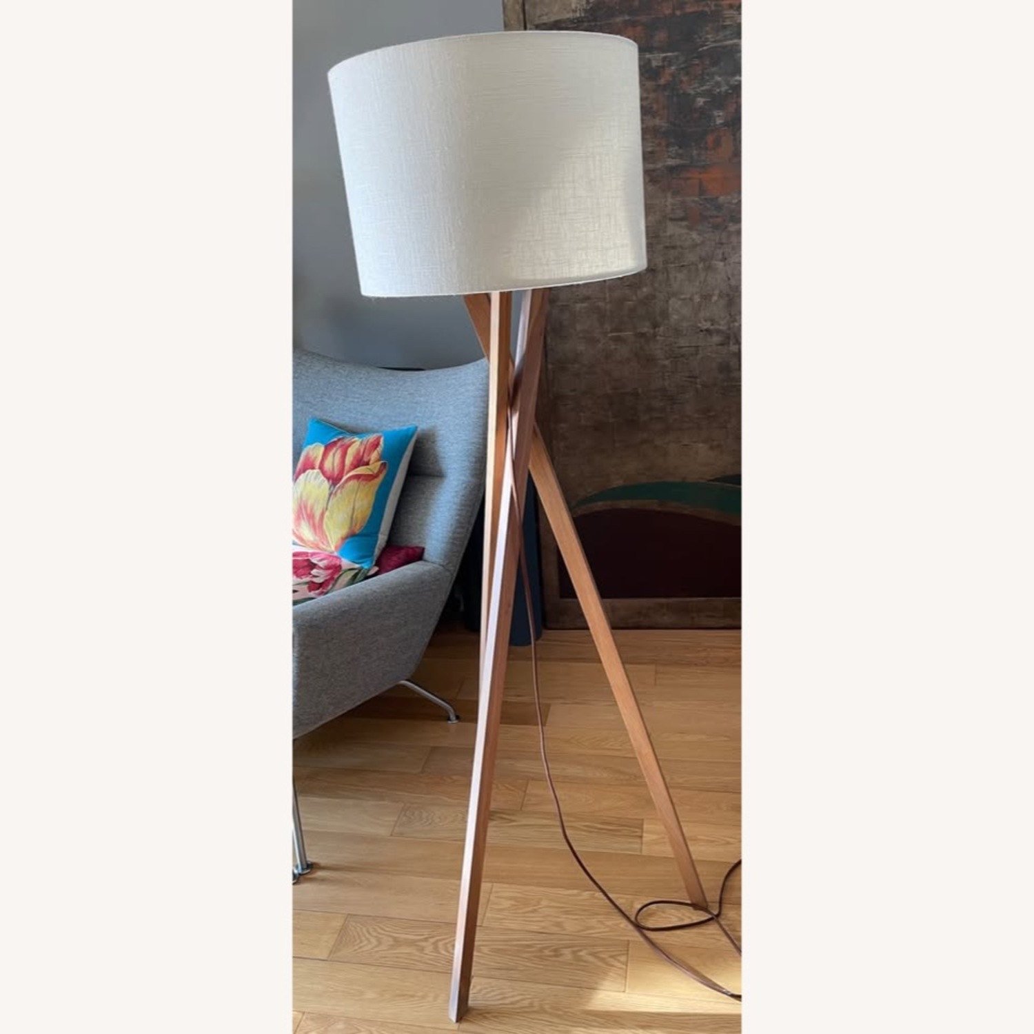 AllModern Harcourt Solid Wood Floor Lamp - image-1