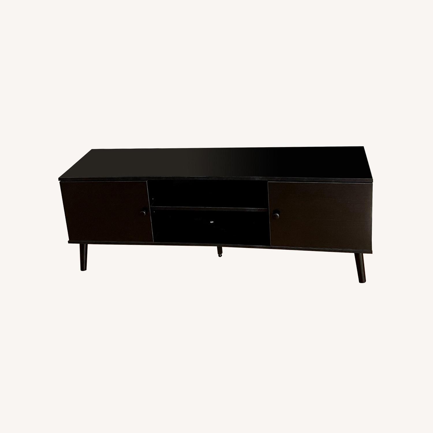 Media Console Table with Storage - image-0