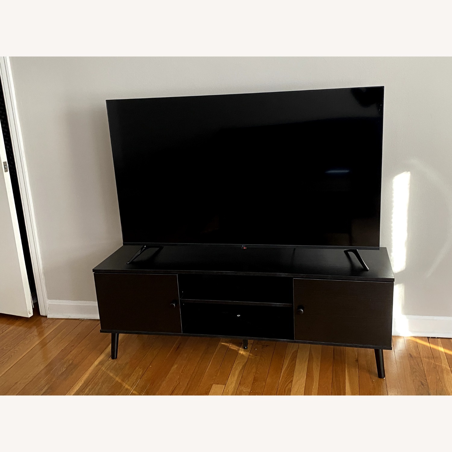 Media Console Table with Storage - image-1