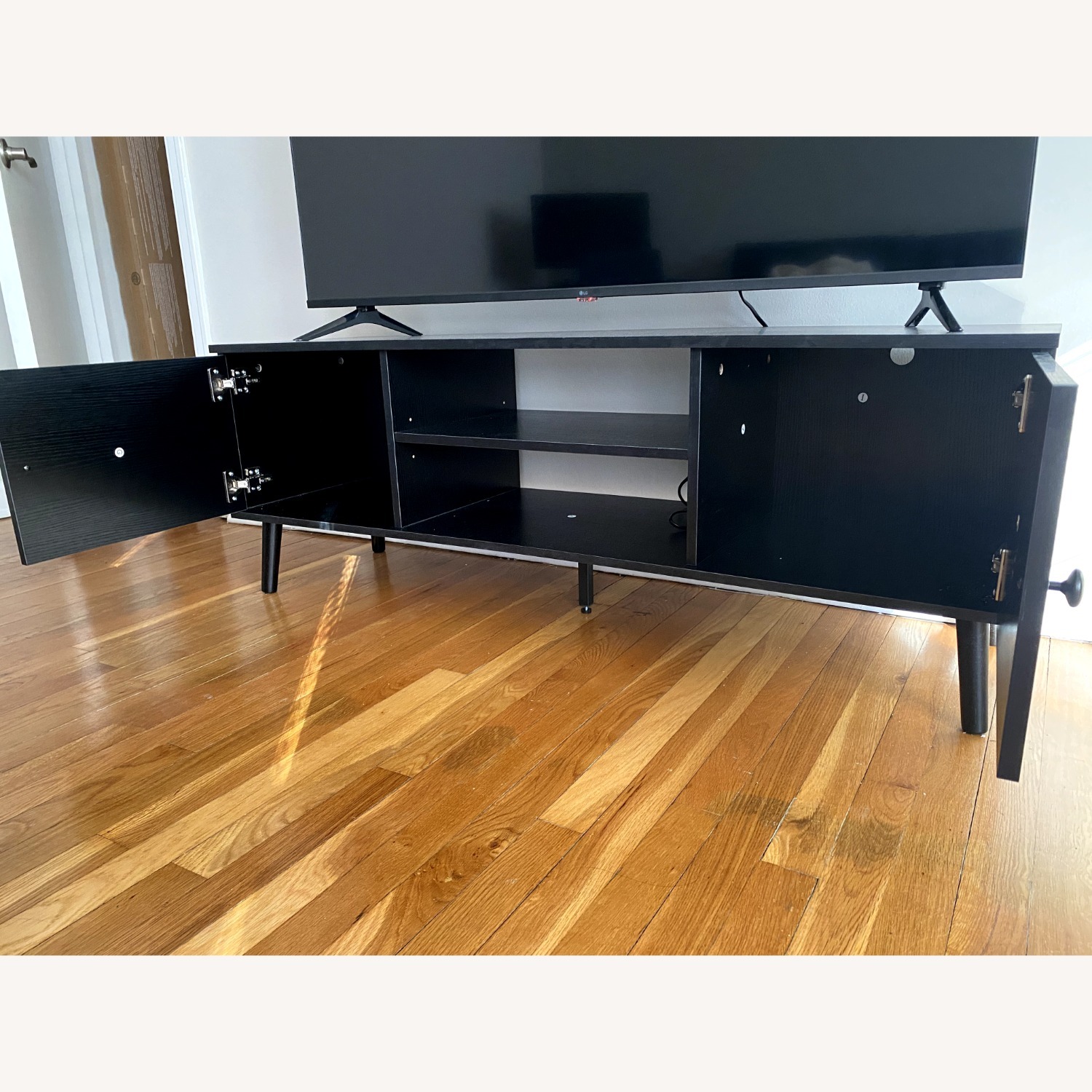 Media Console Table with Storage - image-3