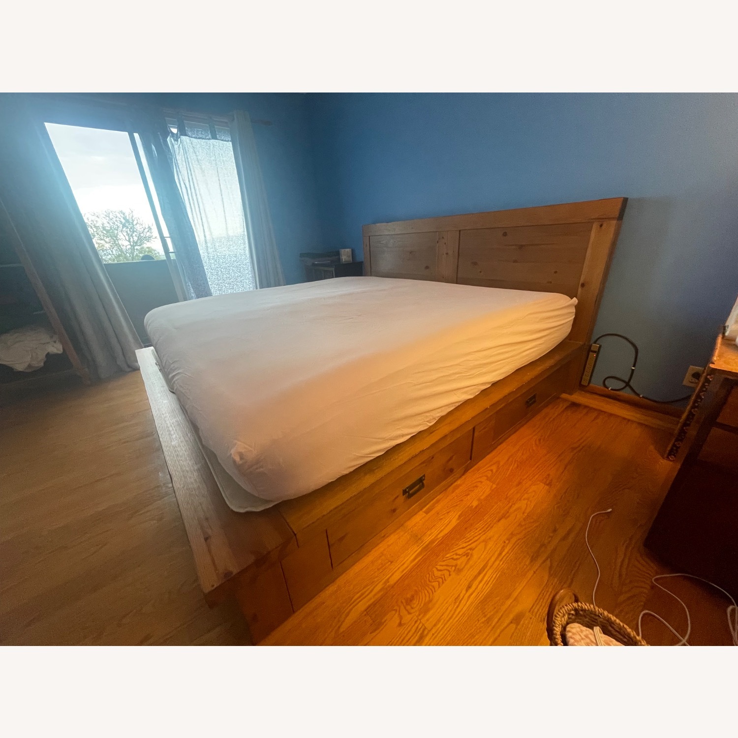 Pottery Barn King Storage Platform Bed - image-1