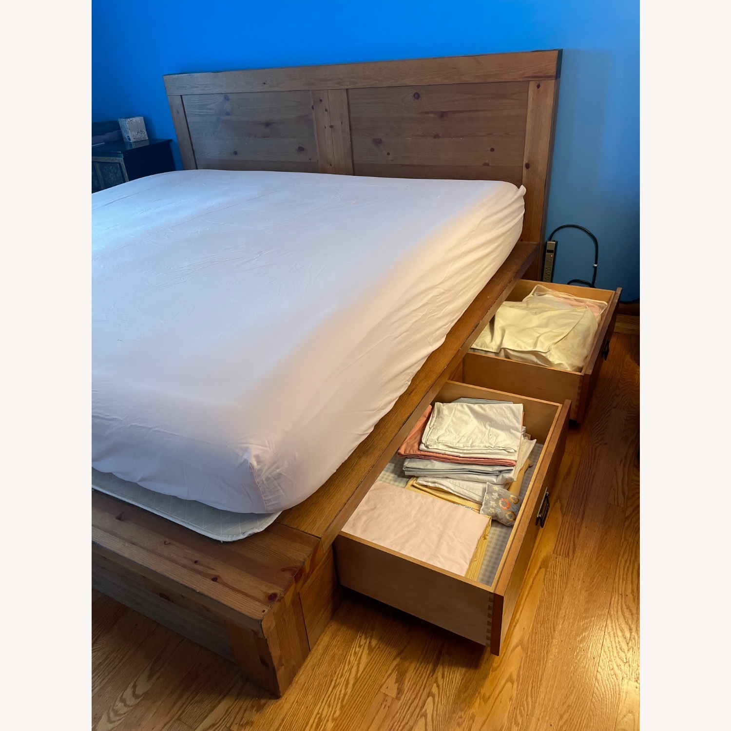 Pottery Barn King Storage Platform Bed - image-2