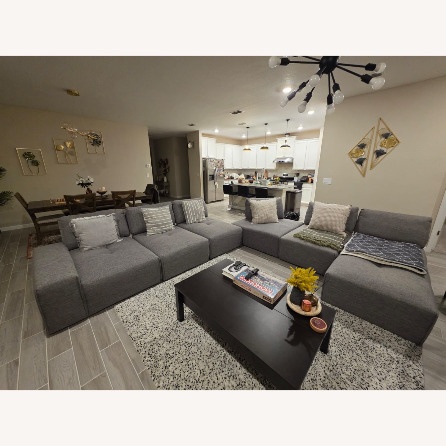 Rooms To Go Laney 6 Pc Right Chaise Sectional  - image-2