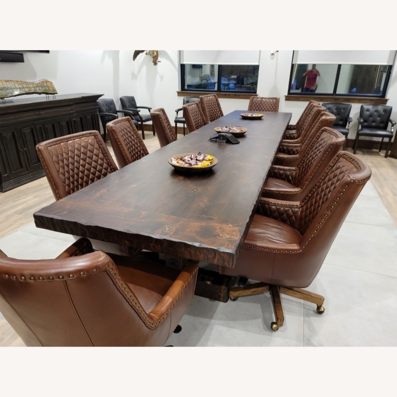 Custom Rustic Conference Table - image-5