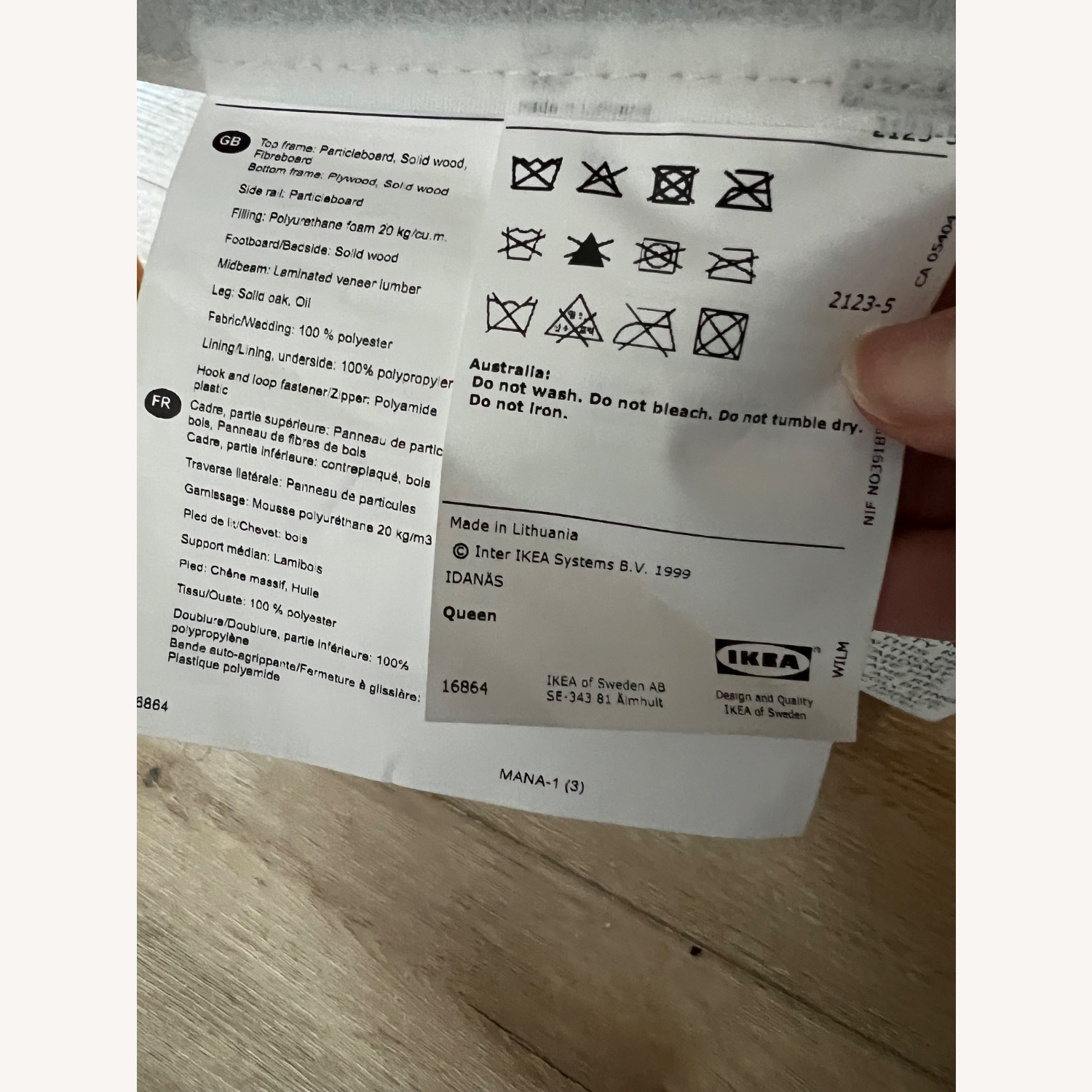 IKEA Idanas Queen Bed Frame Pink - image-11