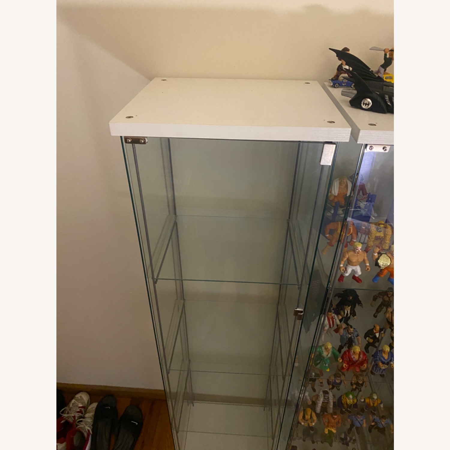 IKEA Glass Display Case with 3 Shelves 65" - image-4