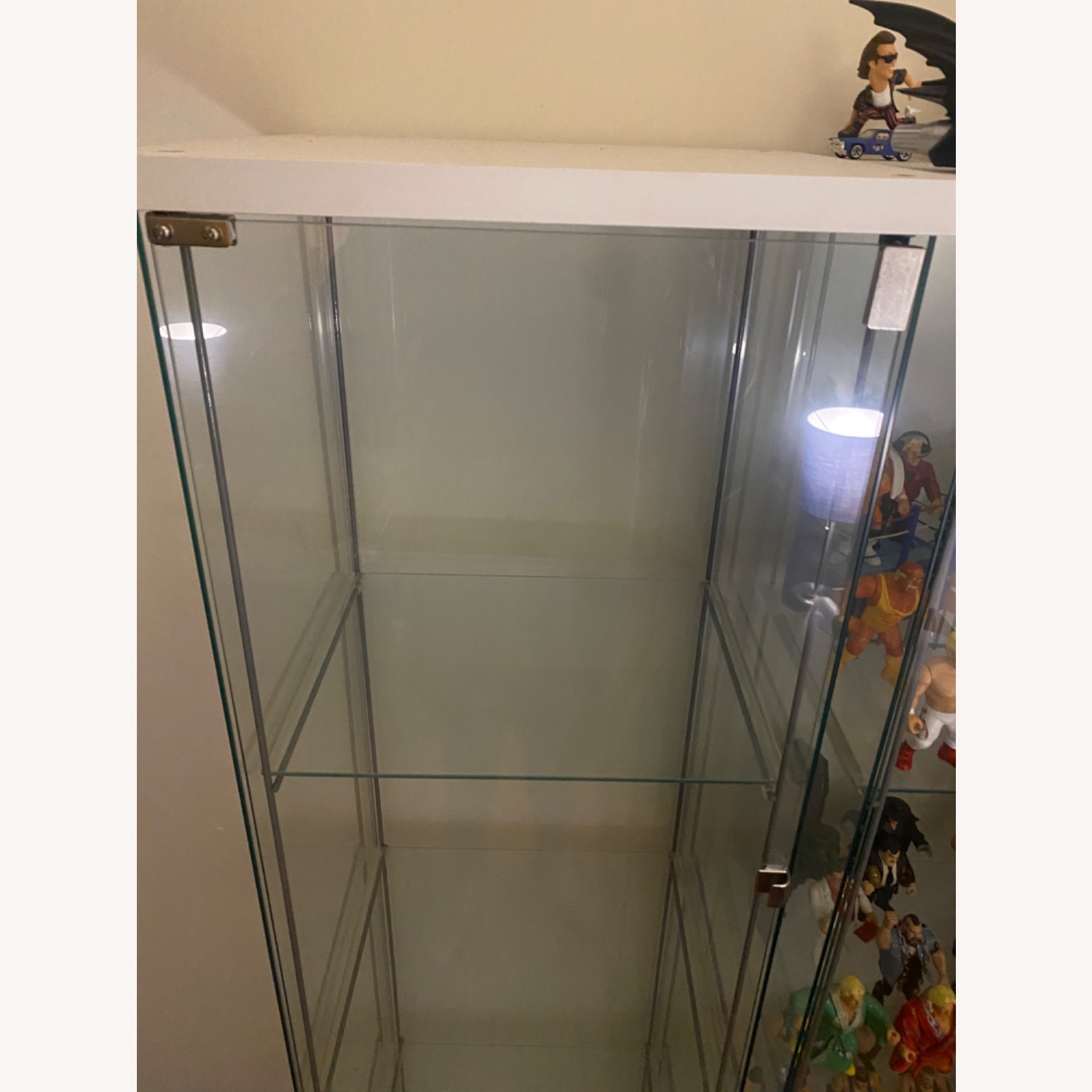 IKEA Glass Display Case with 3 Shelves 65" - image-3