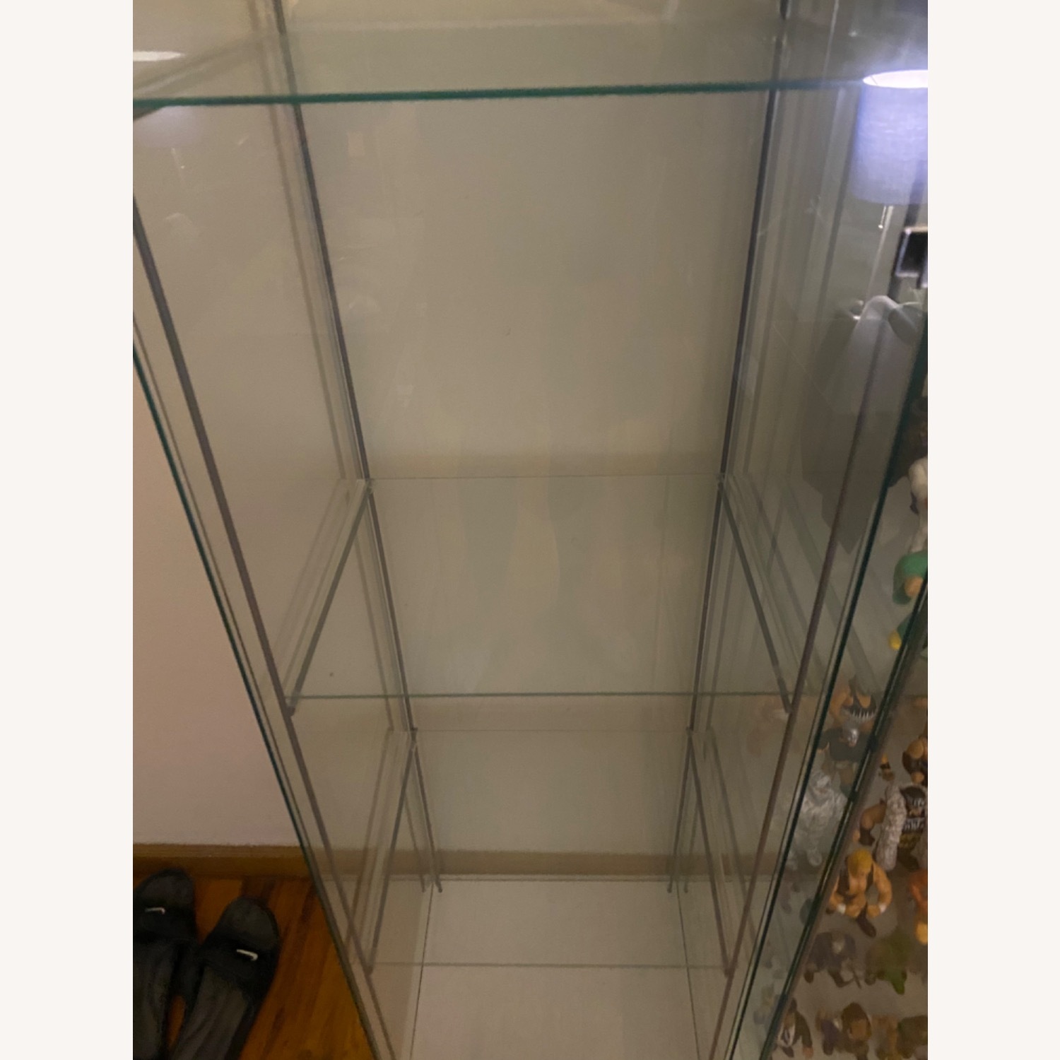 IKEA Glass Display Case with 3 Shelves 65" - image-5
