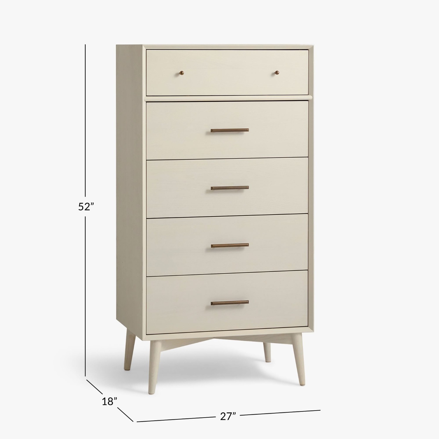 Pottery Barn Teen Mid-Century Tall Chest of Drawers - image-1