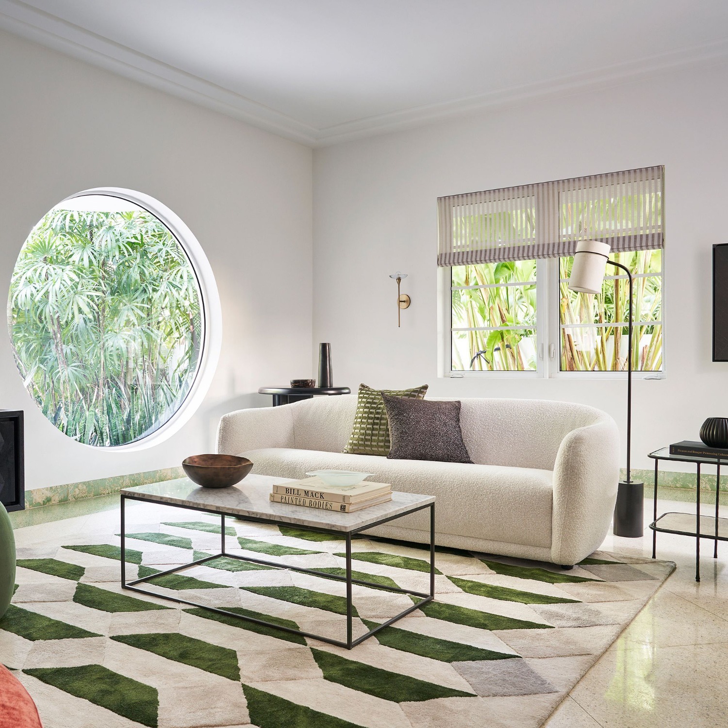 West Elm Faceted Tile Performance Rug 5X8 - image-6